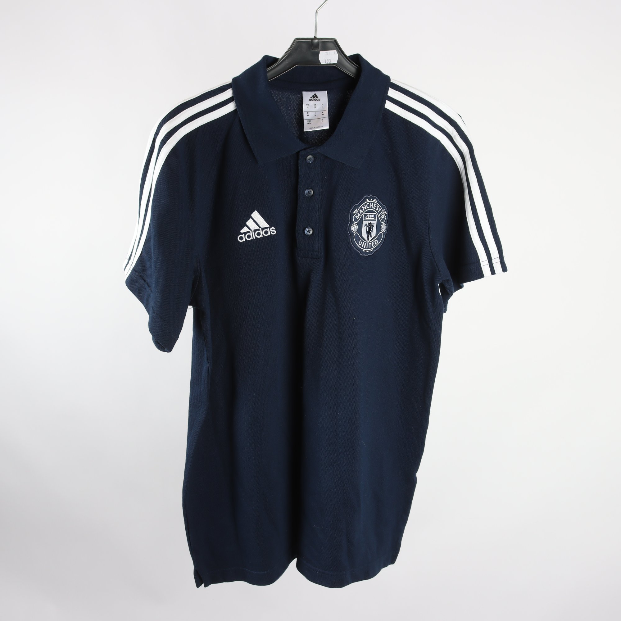 Pikètröja, Adidas, Manchester United, blå, stl. M