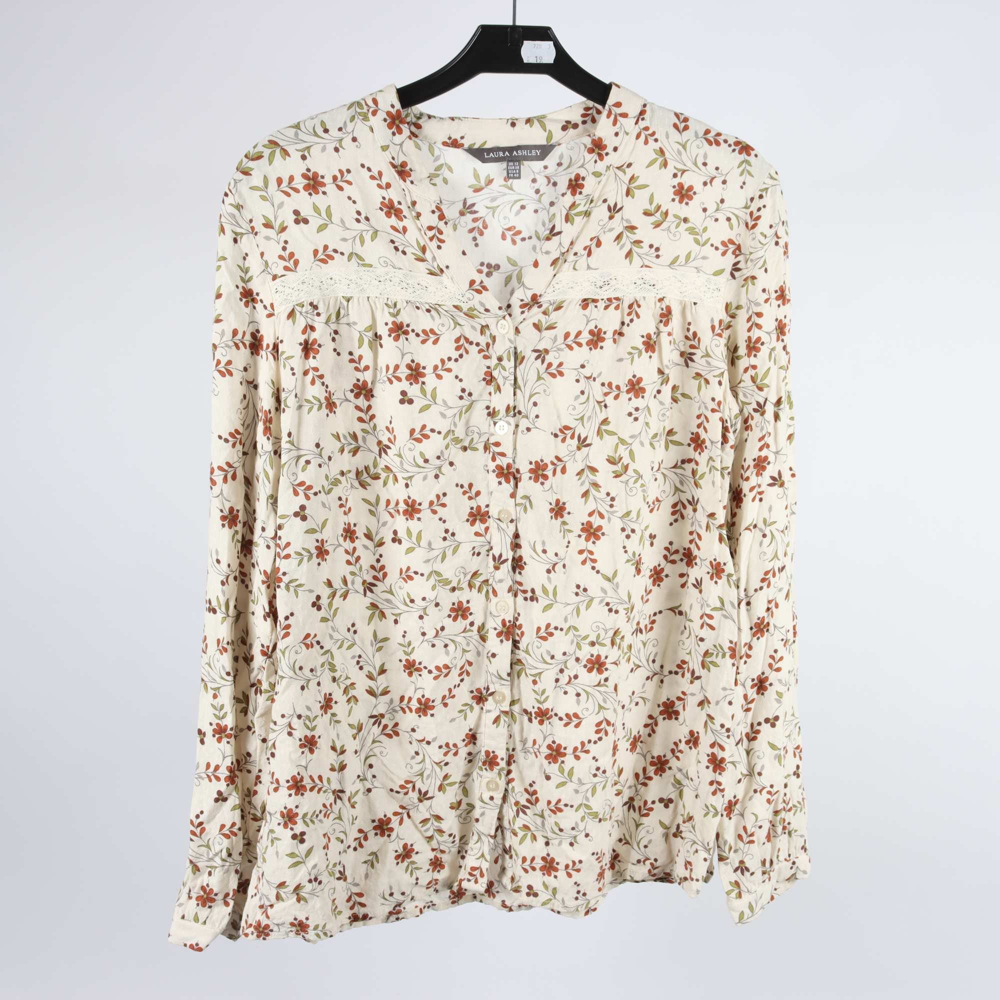Blus, Laura Ashley, mönstrad, stl. 38