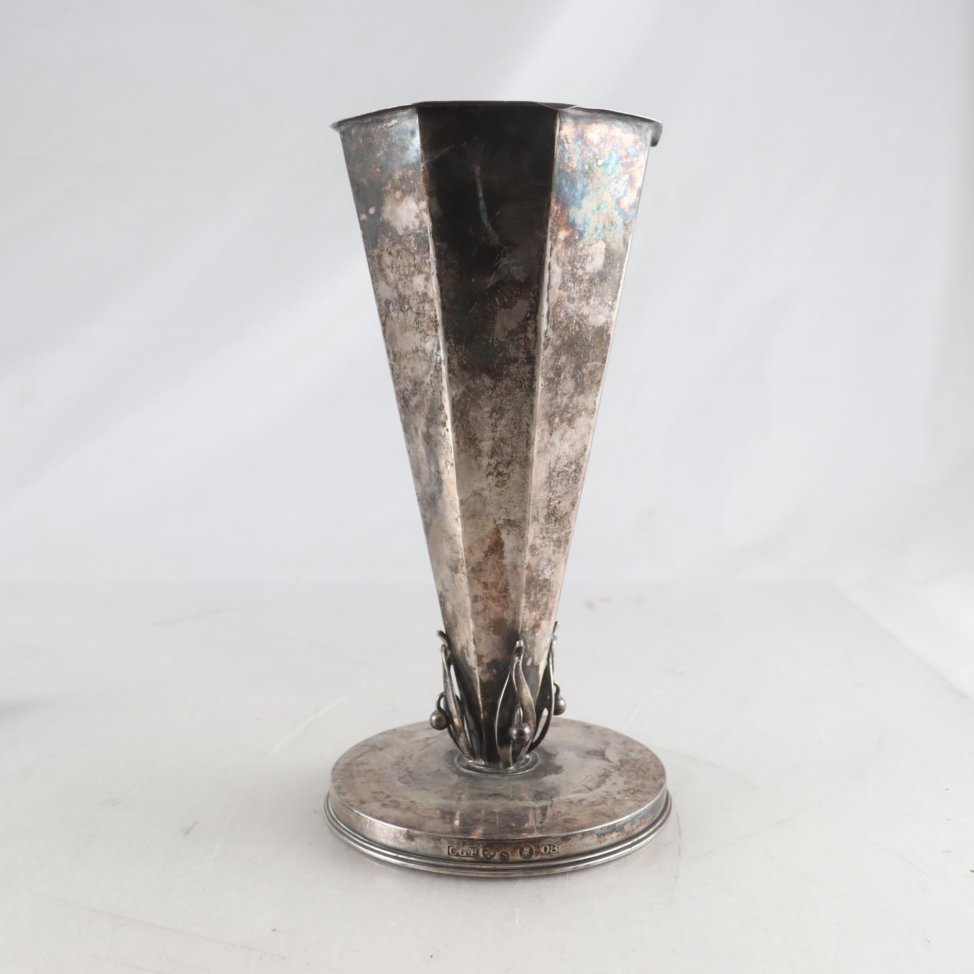 Vas, silver, kontrollmärkt, C.G.H, Stockholm, 1940