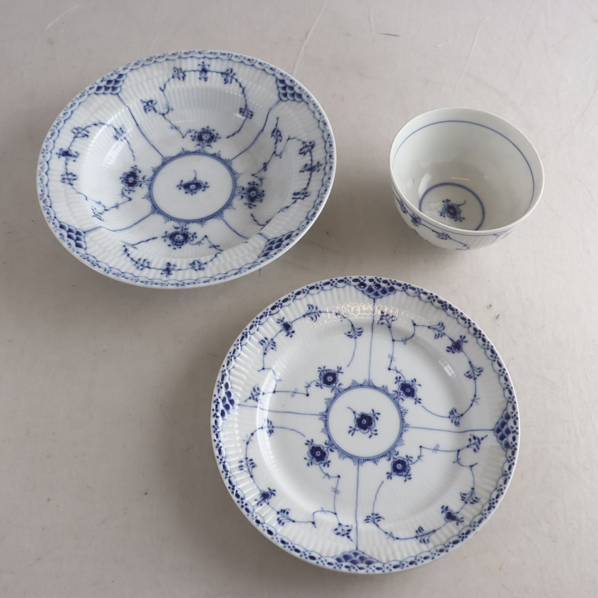 Skål, djup tallrik, assiett, Musselmalet, Royal Copenhagen,