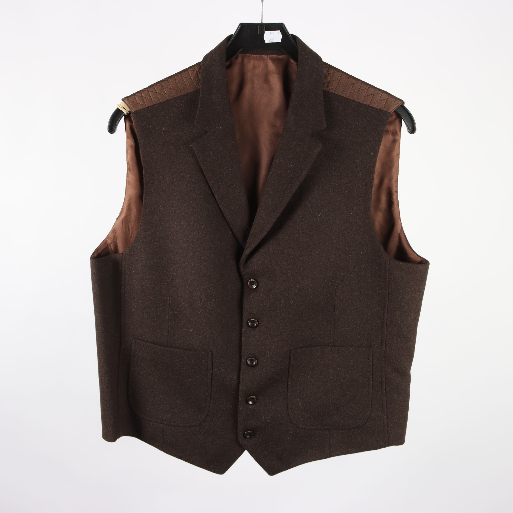 Väst, okänd, brun, stl. 54