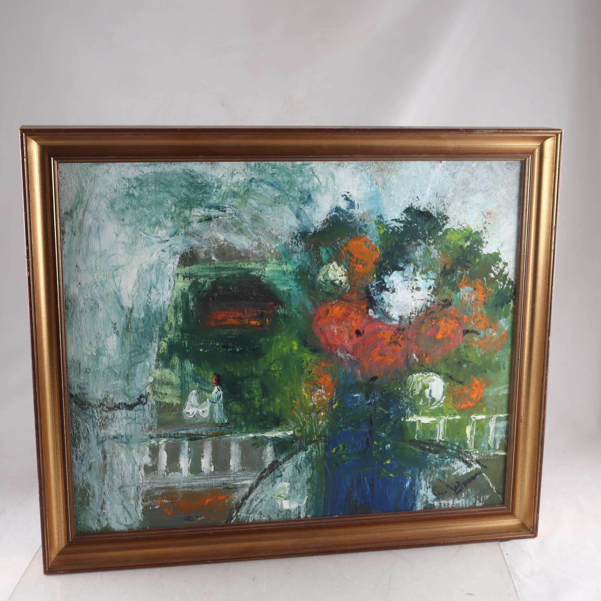 Olja på pannå, Åke Lexmon, (f.1940), sign. Endast avhämtning.