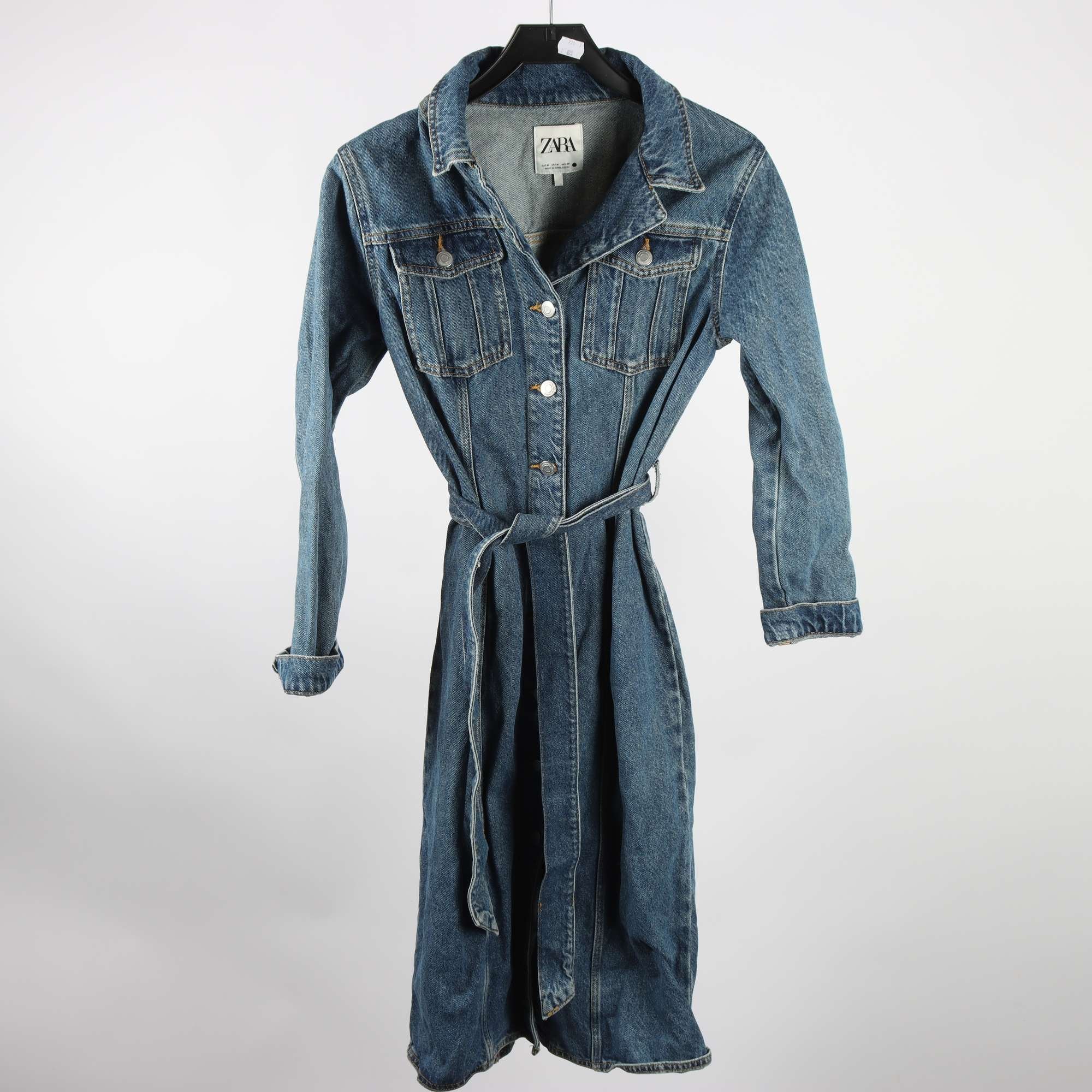Jeansklänning, Zara, blå, stl. M