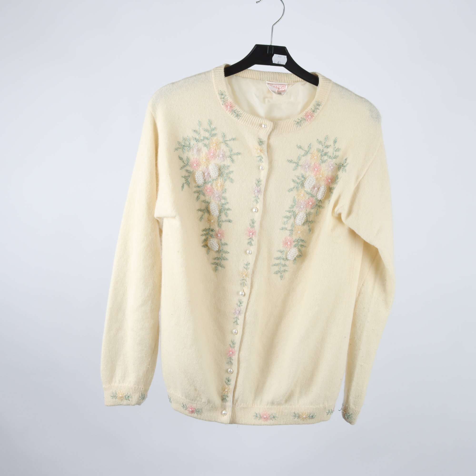 Kofta, Sanco, offwhite, pärlor, stl. 36