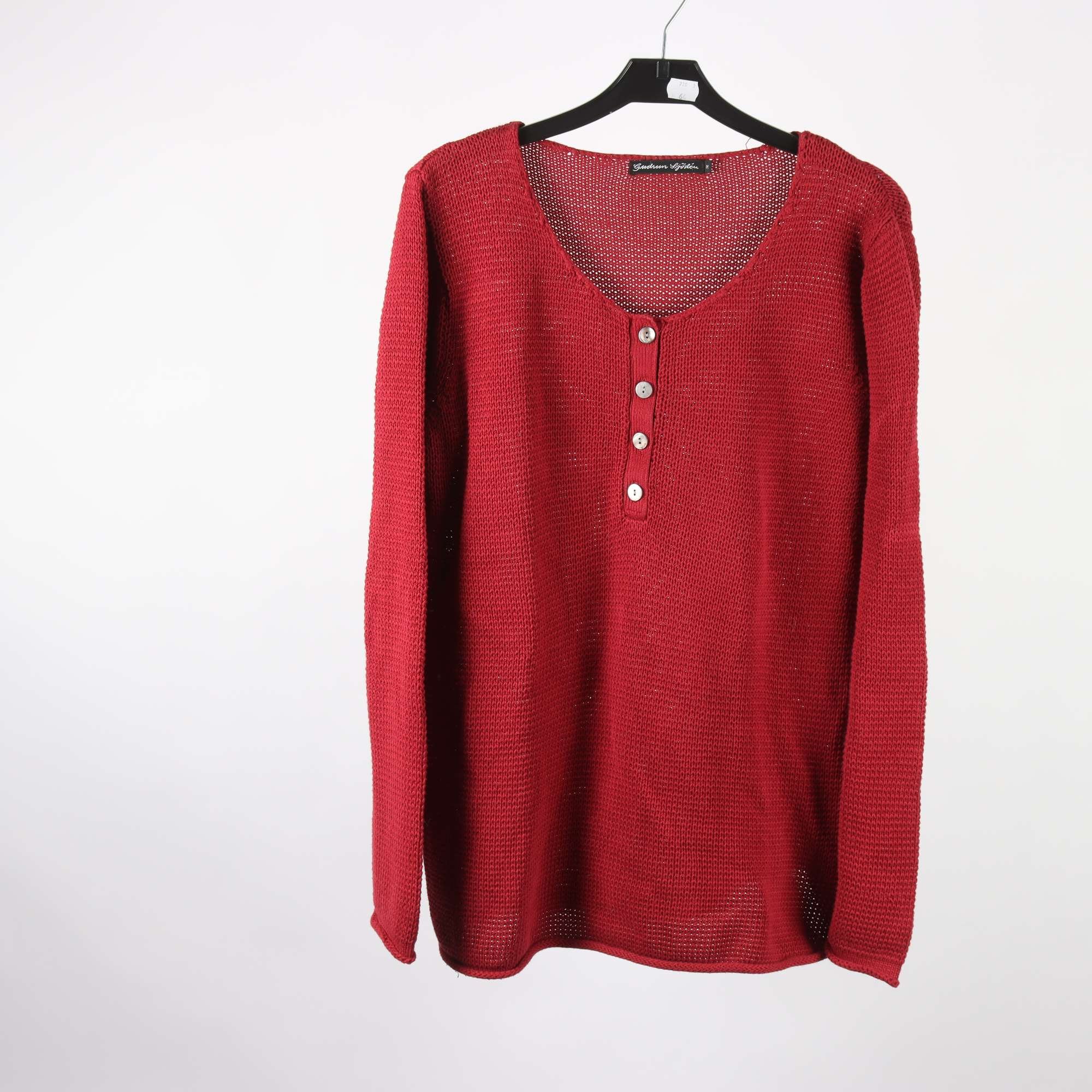 Tröja, Gudrun Sjödèn, vinröd, stl. M