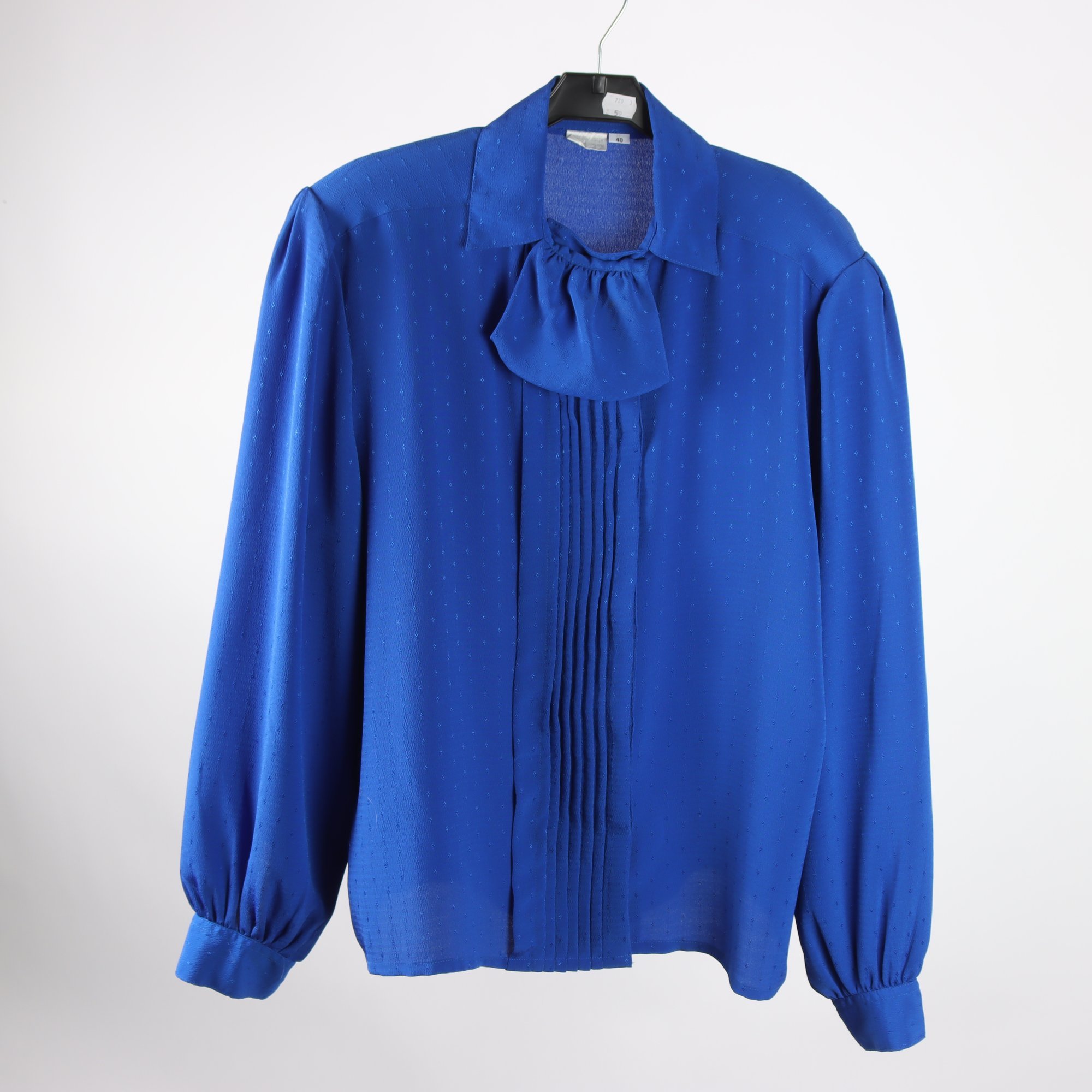 Blus, vintage, NK Nordiska Kompaniet, blå, stl. 40