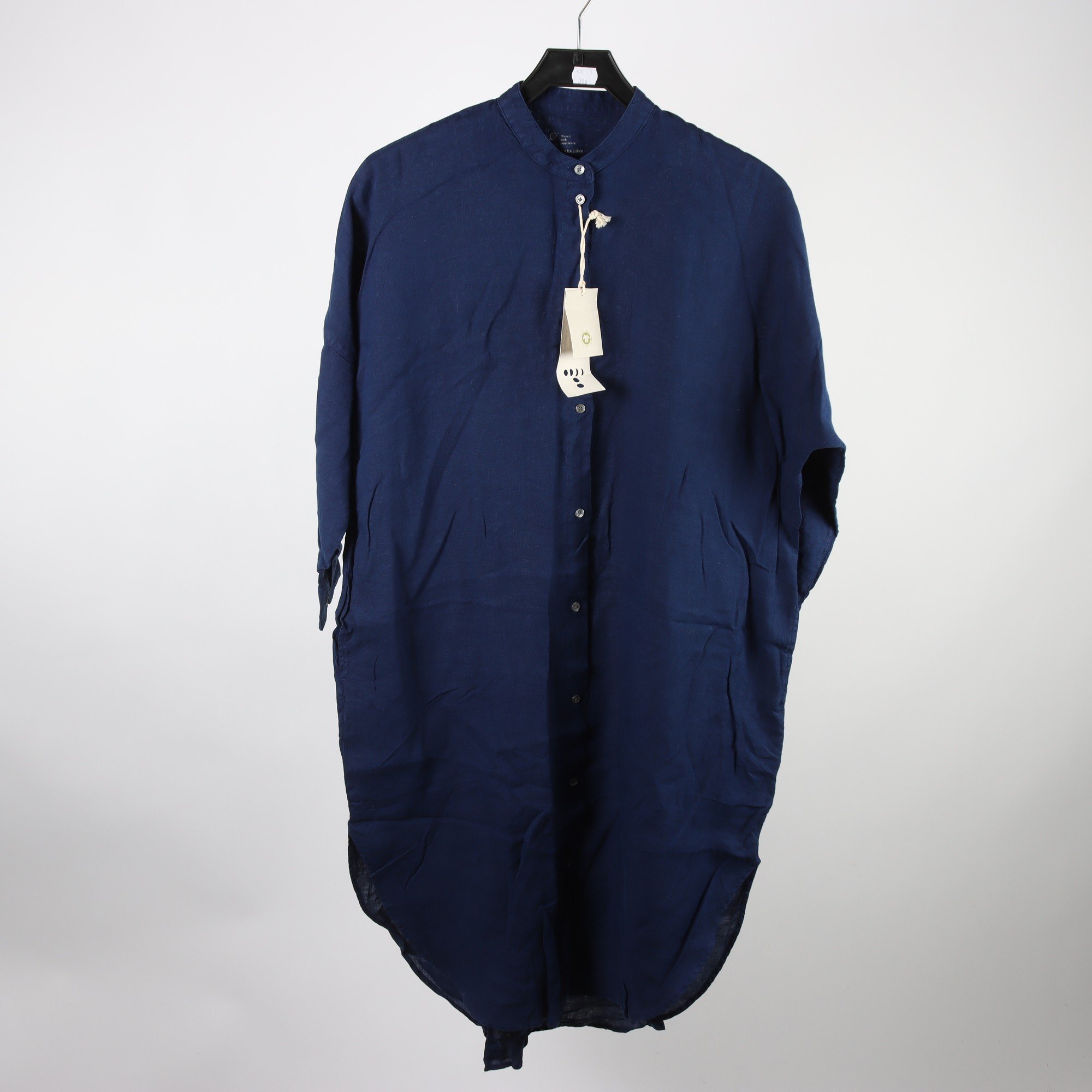 Klänning, Terra Lund, blå, lin, stl. S.