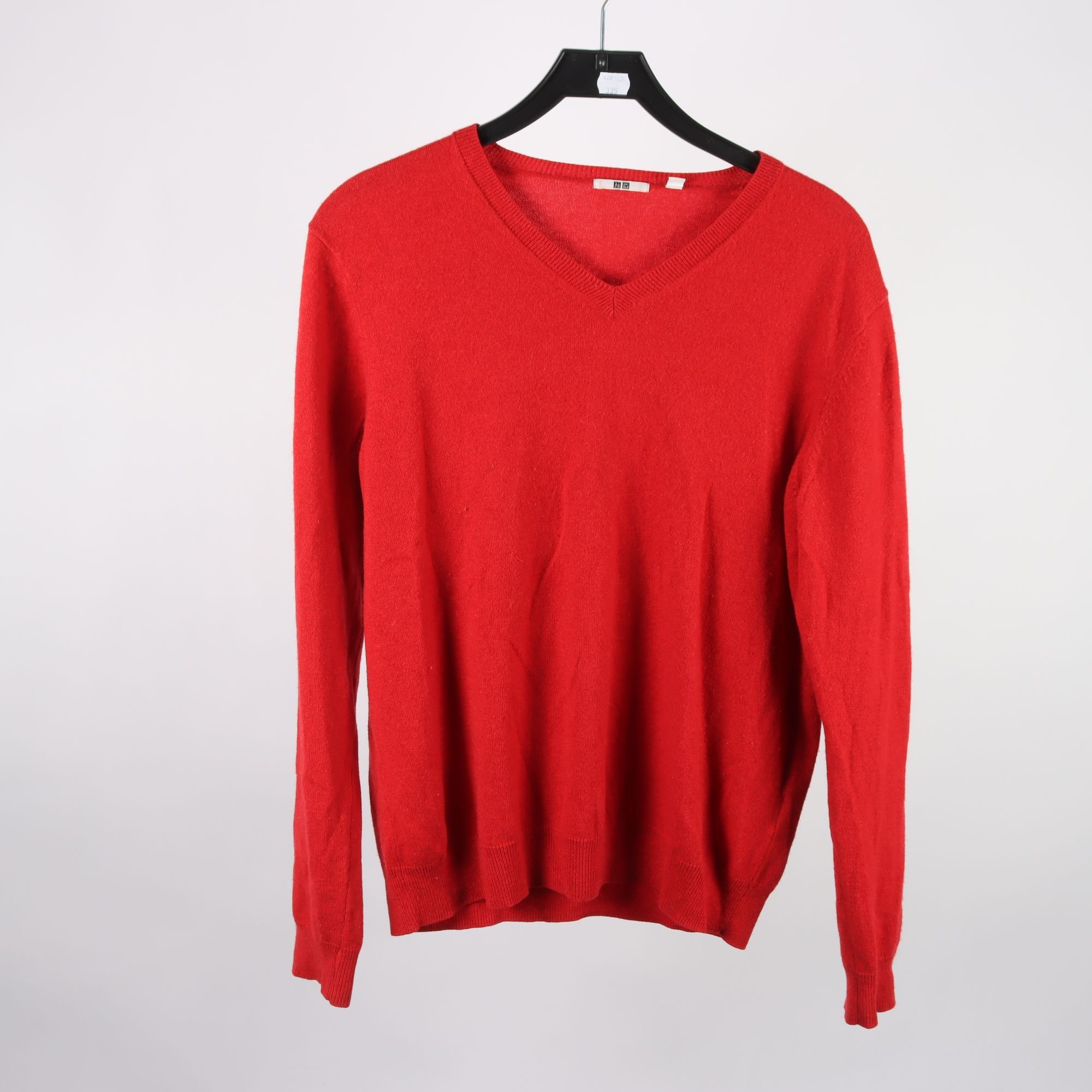 Tröja, Uniqlo, röd, 100% cashmere, stl. L.