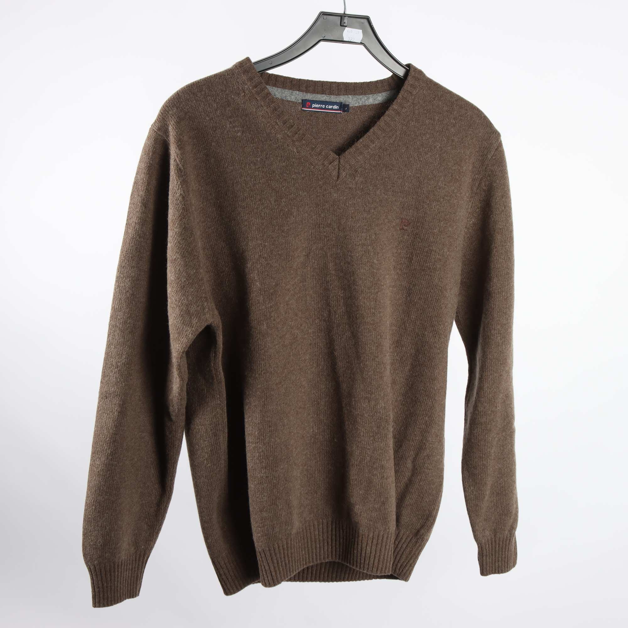 Tröja, Pierre Cardin, brun, ull, stl. L.