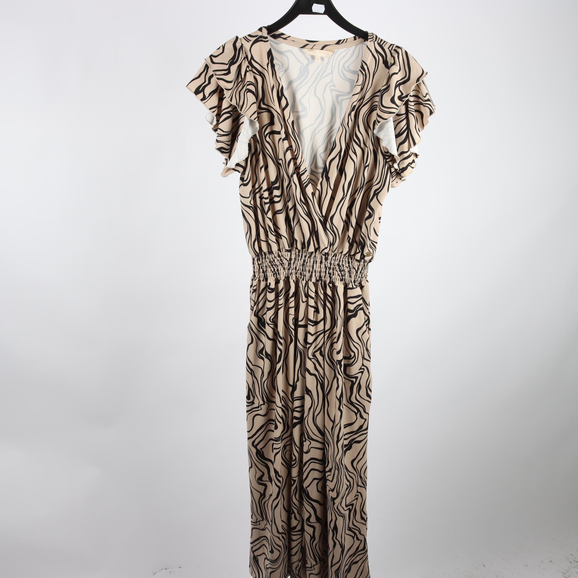 Byxdress, Pernilla Wahlgren, beige, svart, stl. M.