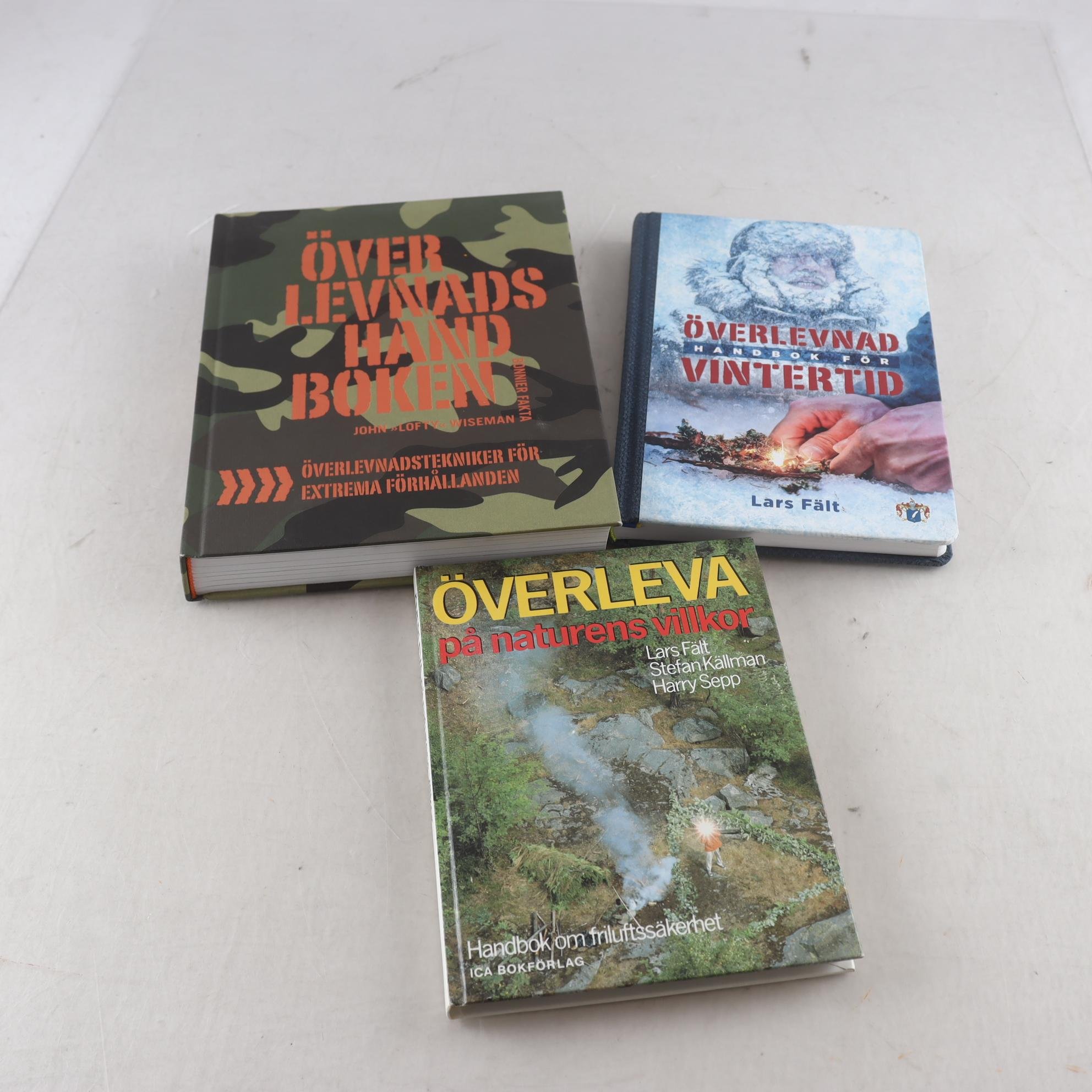 Överlevnadshandböcker, paket med 3 volymer