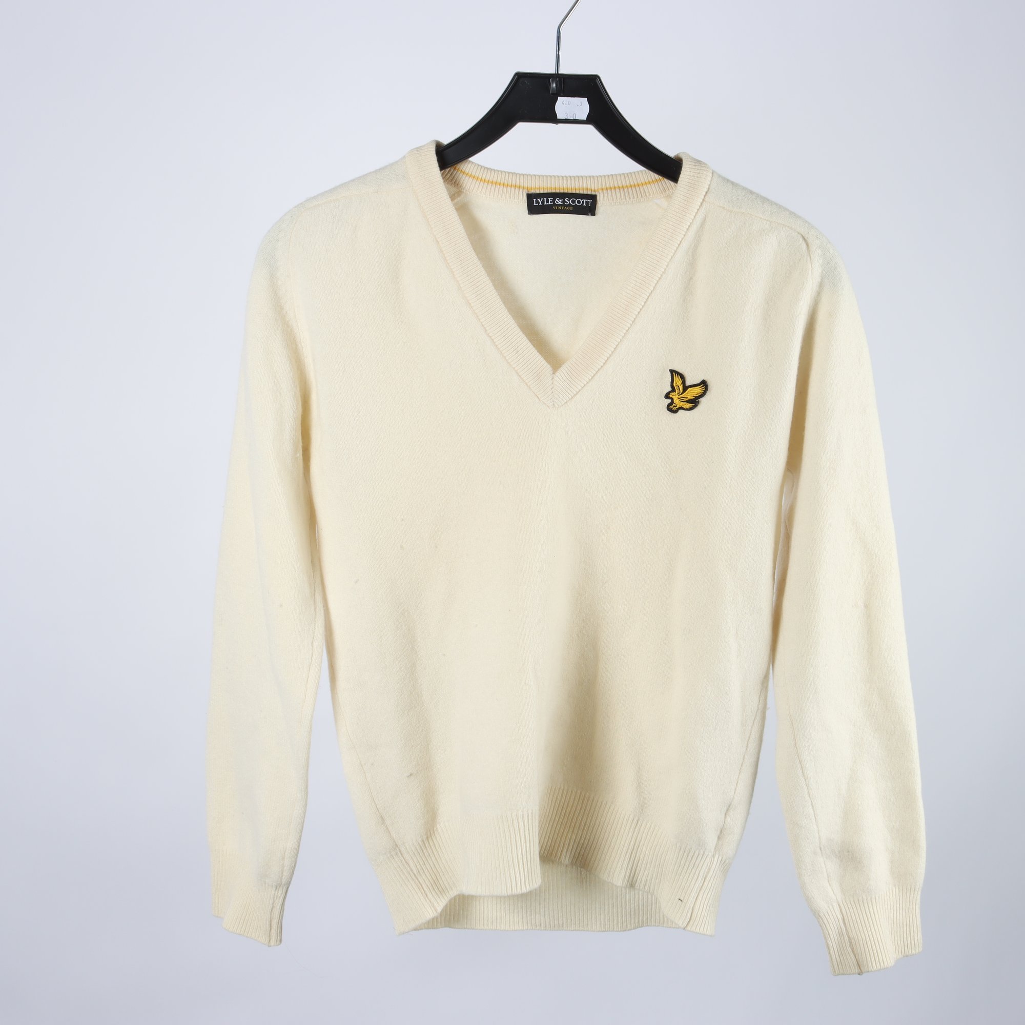 Tröja, Lyle & Scott, beige, ull, stl. M.