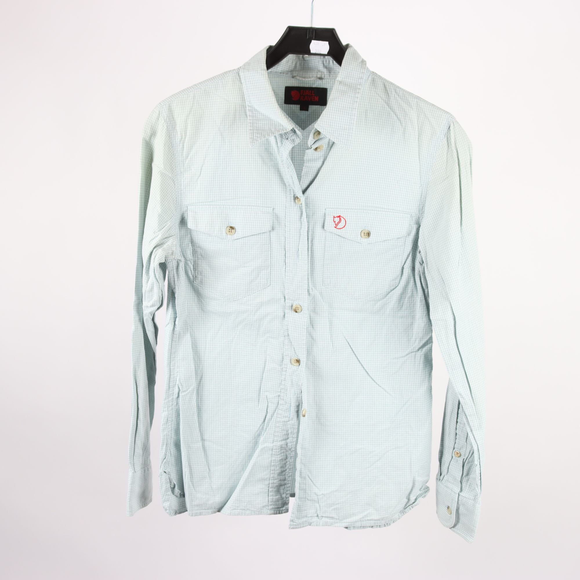 Skjorta, Fjällräven,rutig, blå, stl. S.