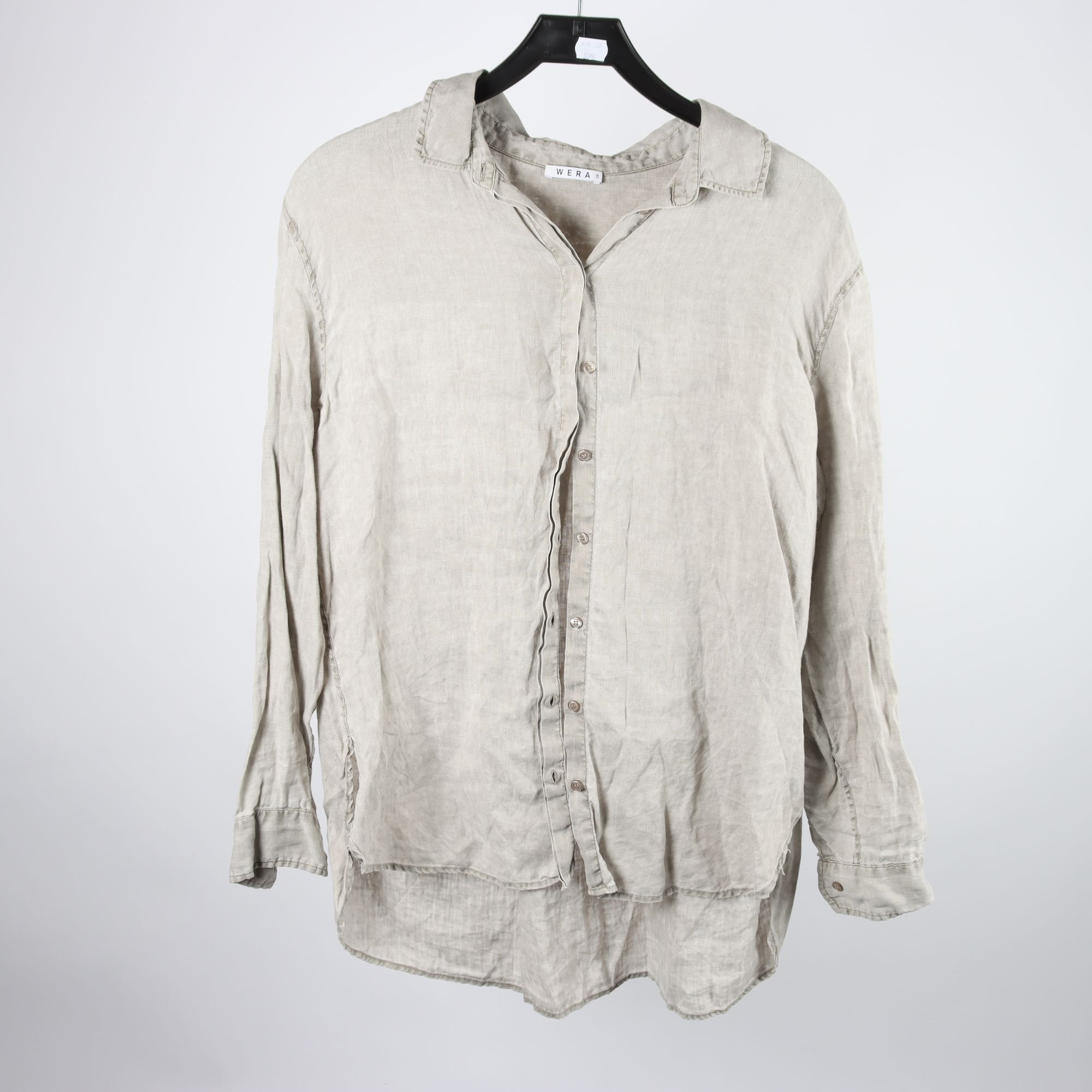 Blus, Wera, beige, lin, stl. 38.
