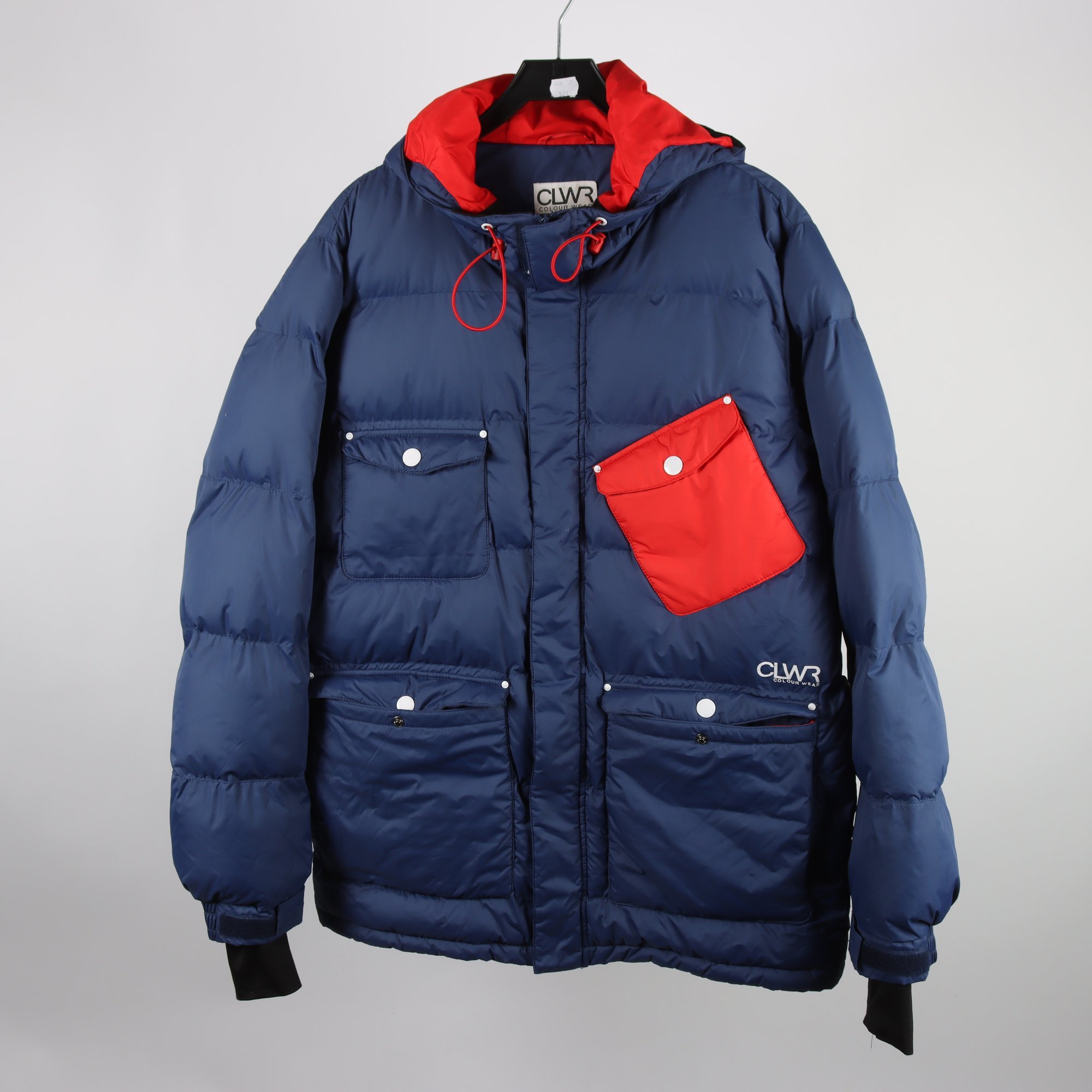 Vinterjacka, CLWR, Colour Wear, blå, röd, stl. M.