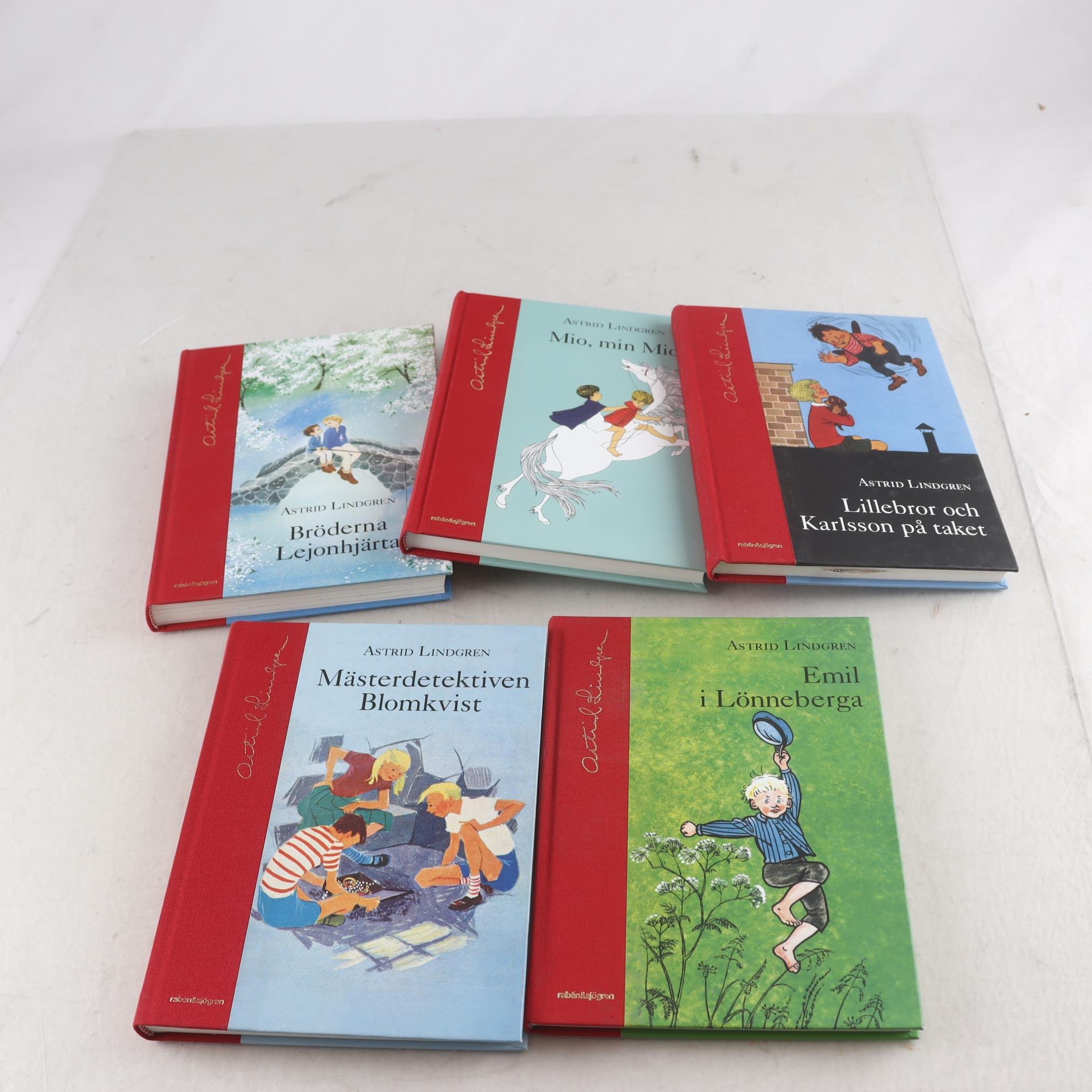 Astrid Lindgren, bokpaket med 5 volymer