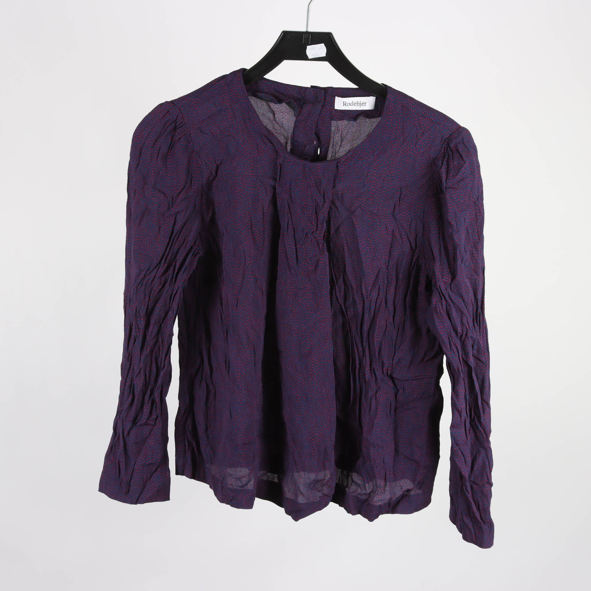 Blus, Rodebjer, blå, röd, stl. S.