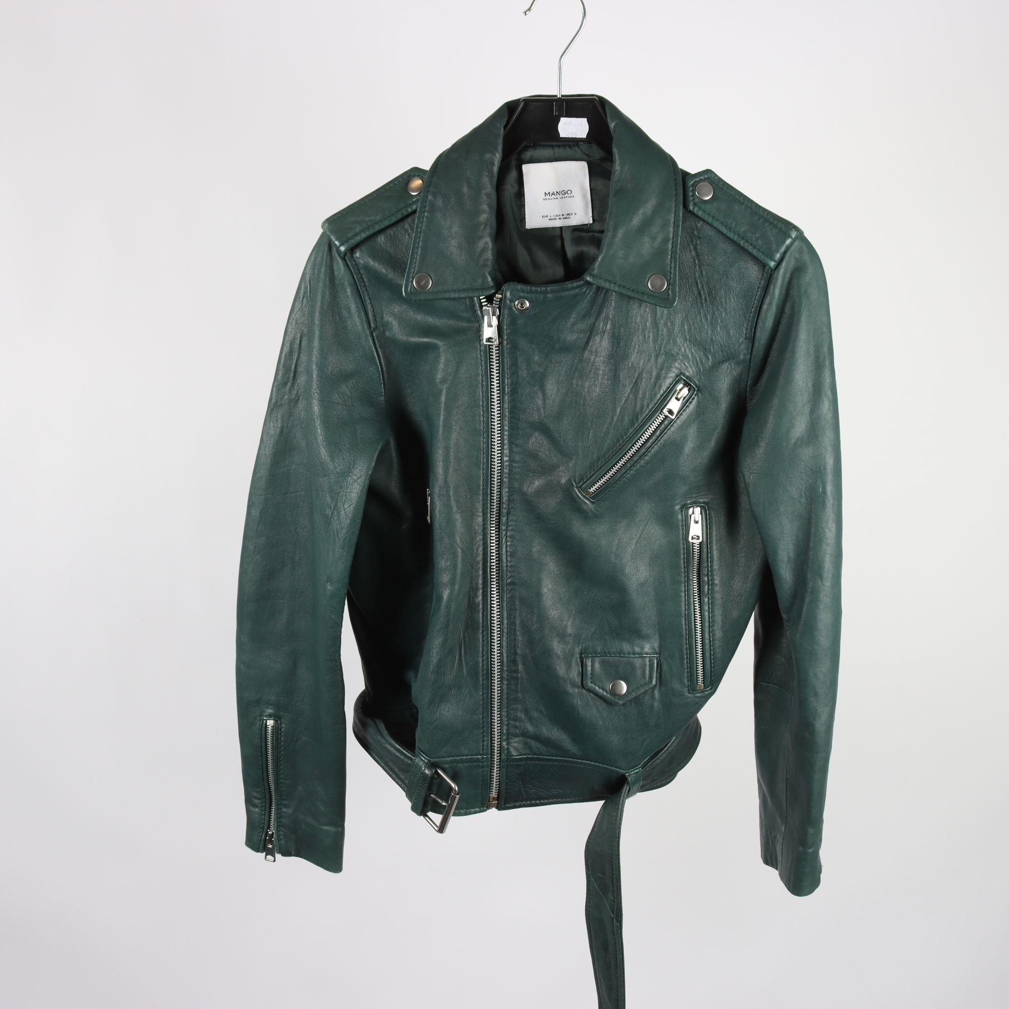 Skinnjacka, Mango, grön, stl. L.