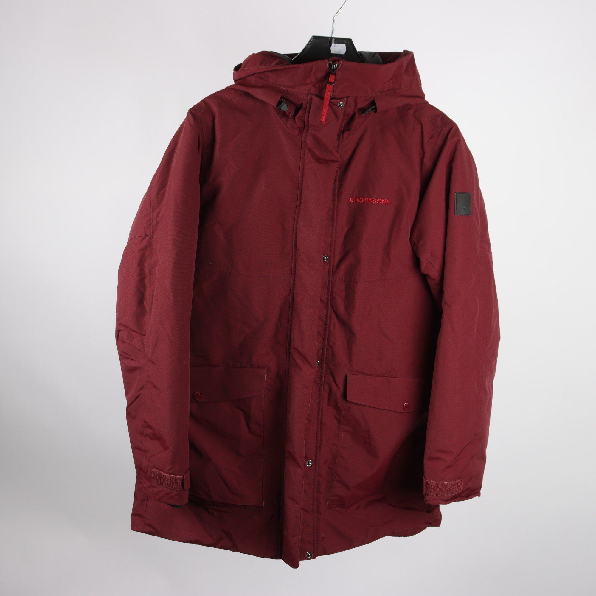 Vinterjacka, Didriksons, vinröd, stl. 44.