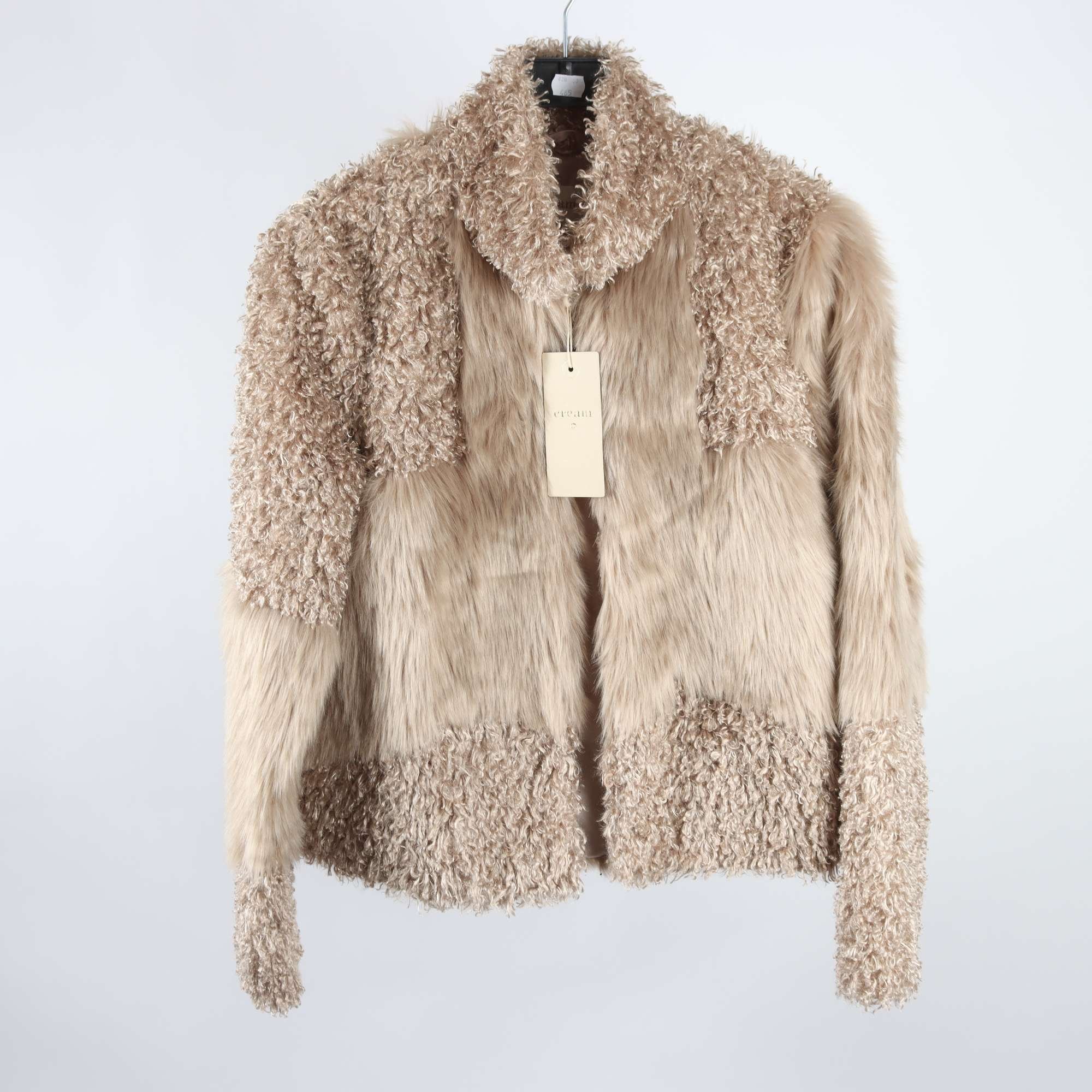 Jacka, Cream, guld, beige, stl. 38.