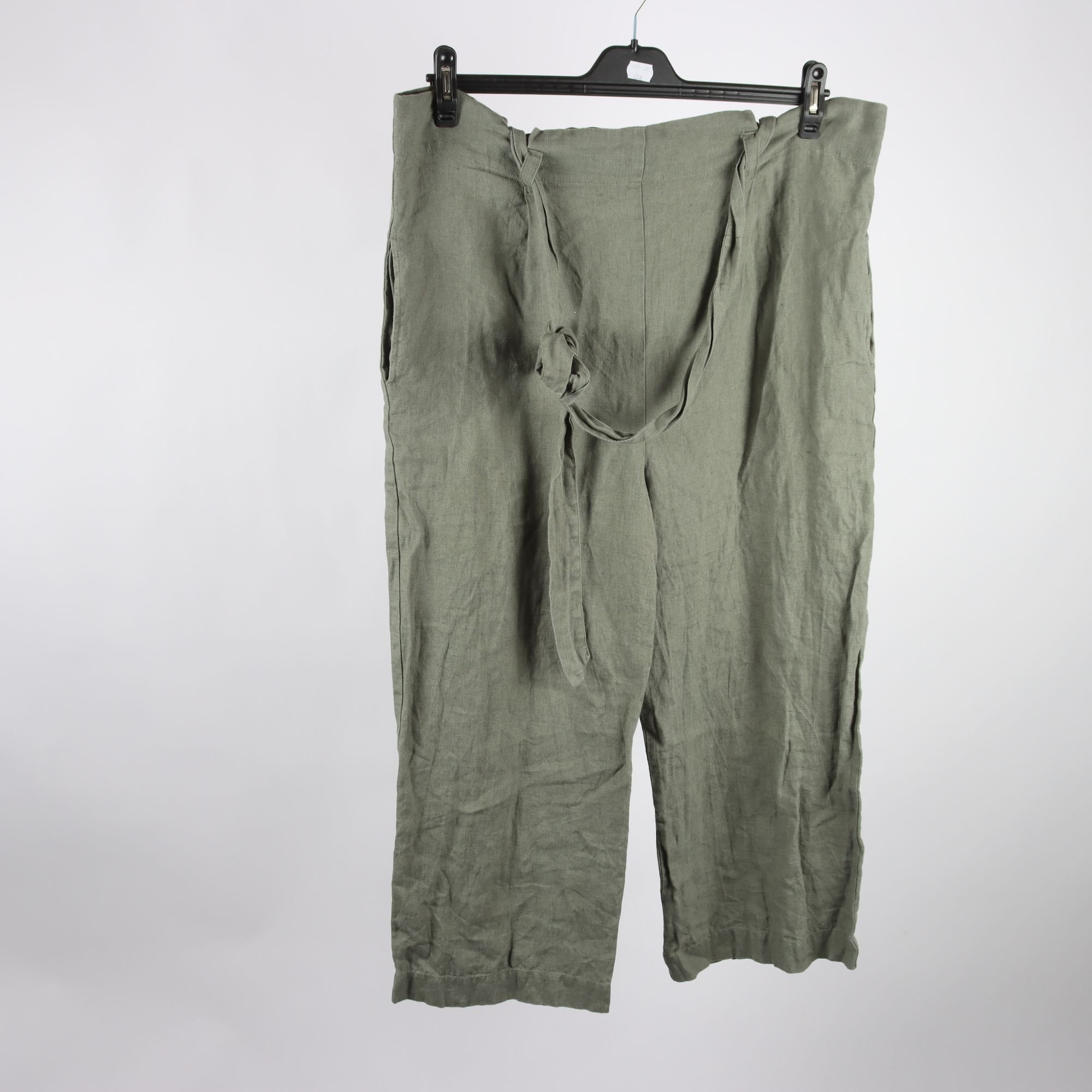 Byxor, Linen Fox, grön, lin, stl. M.