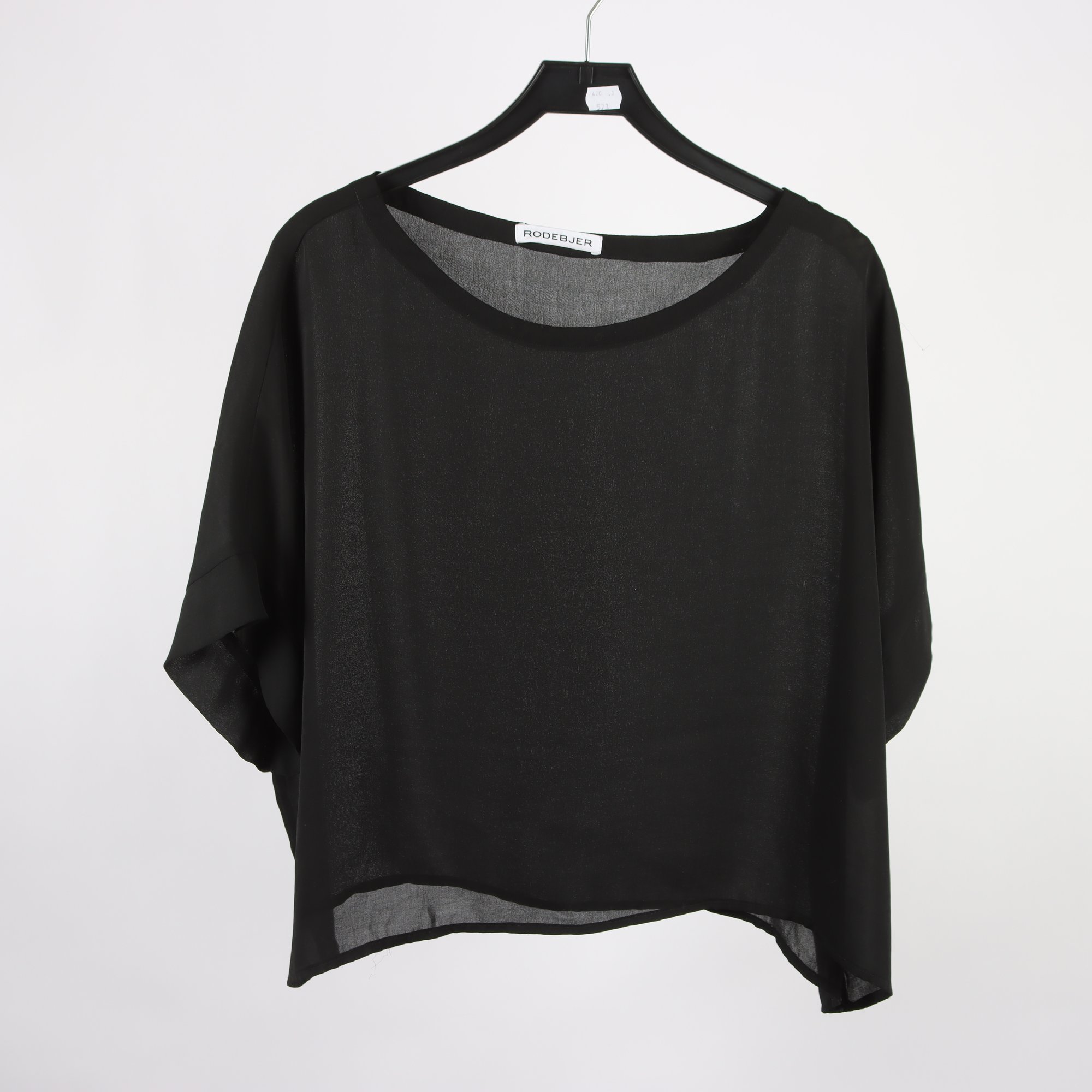 Blus, Rodebjer, svart, stl. S.