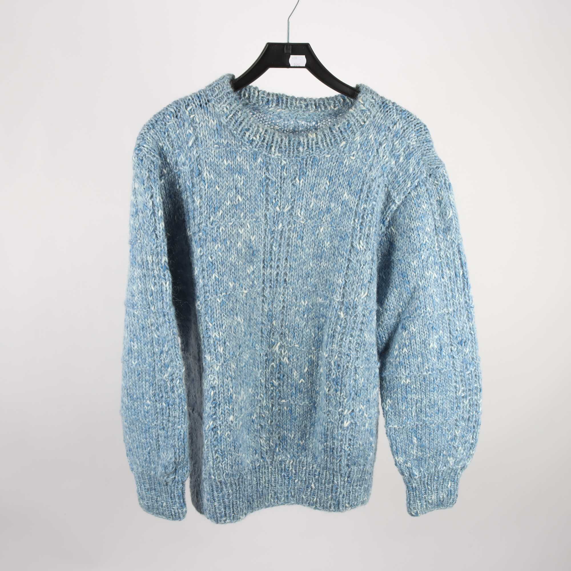 Tröja, Okänd, blå, vit, stl. ca. L.