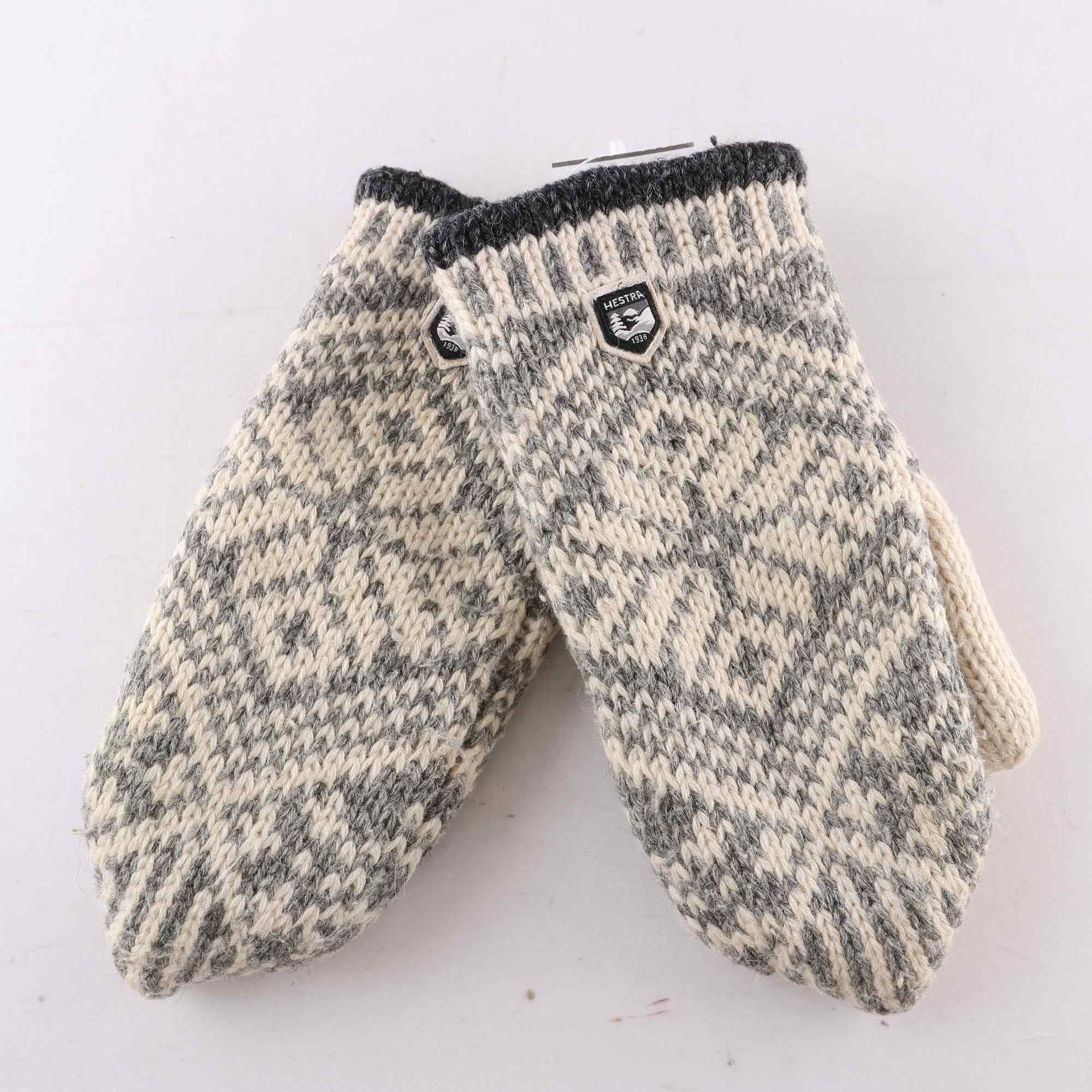 Vantar, Hestra, grå, vit, stl. 6