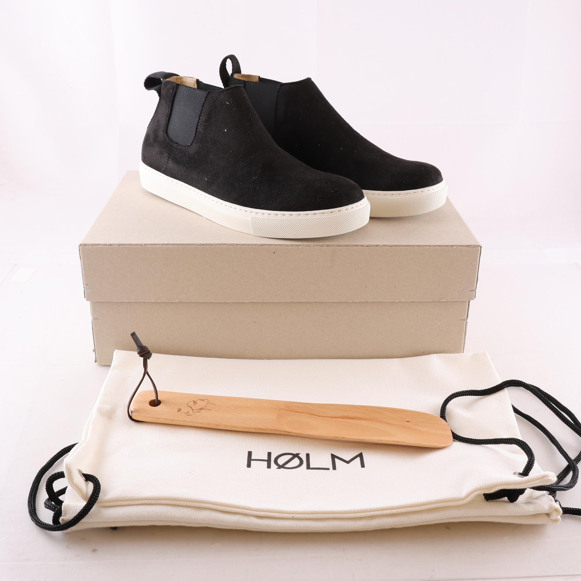 Skor, Hølm, svart, stl. 38.