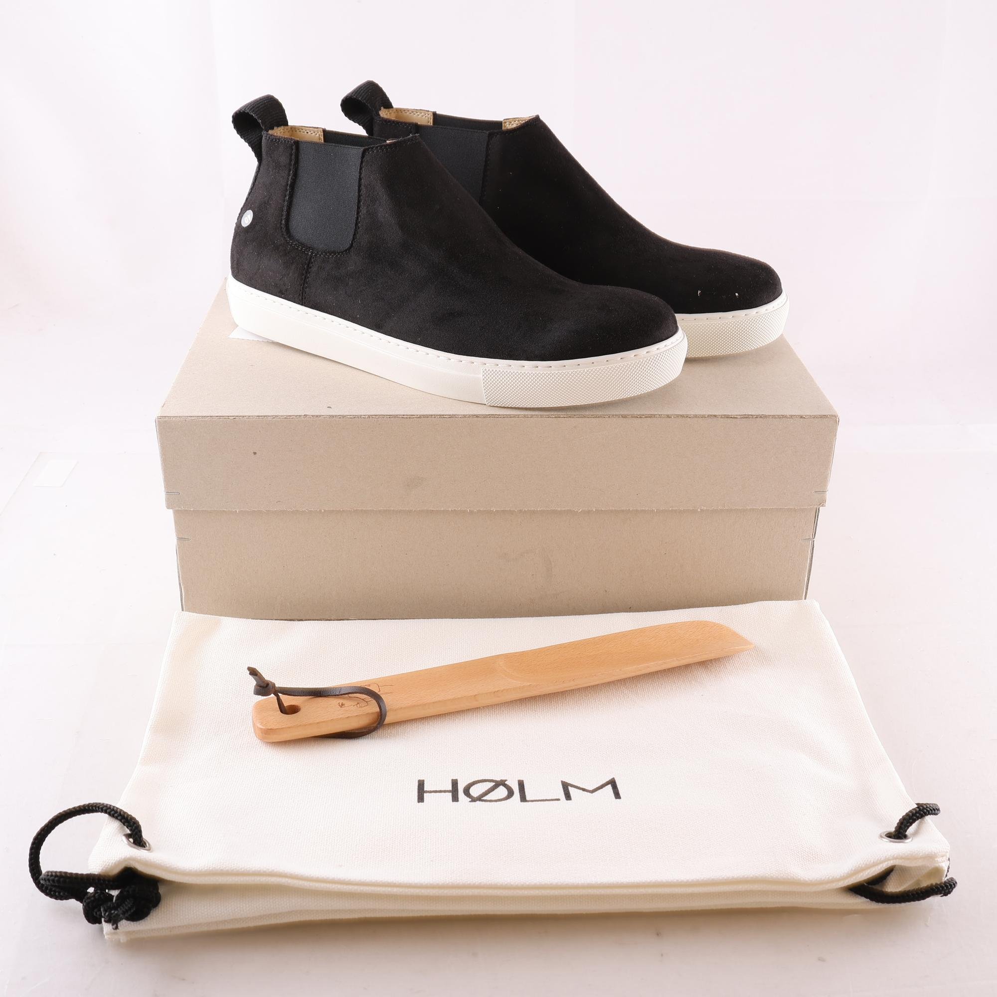 Skor, Hølm, svart, stl. 40.