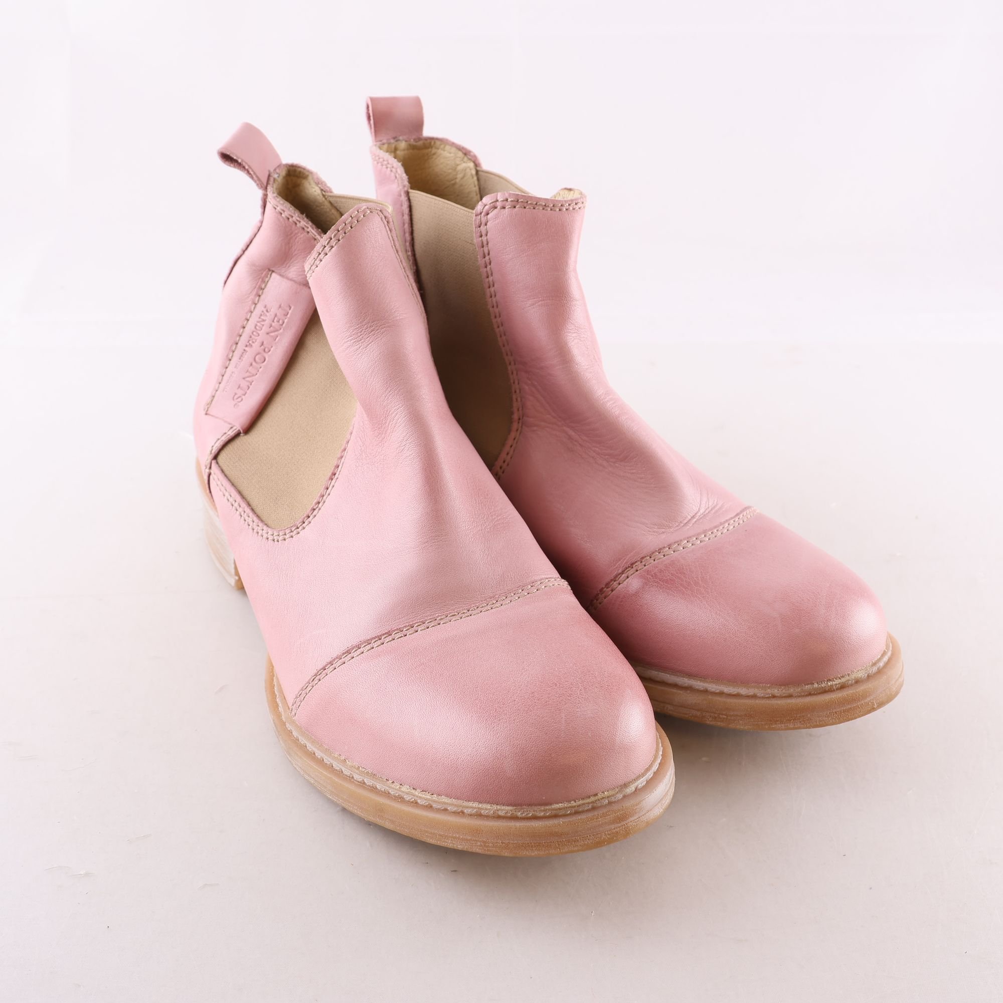 Lågskor, Ten Points, rosa, skinn, stl. 37.