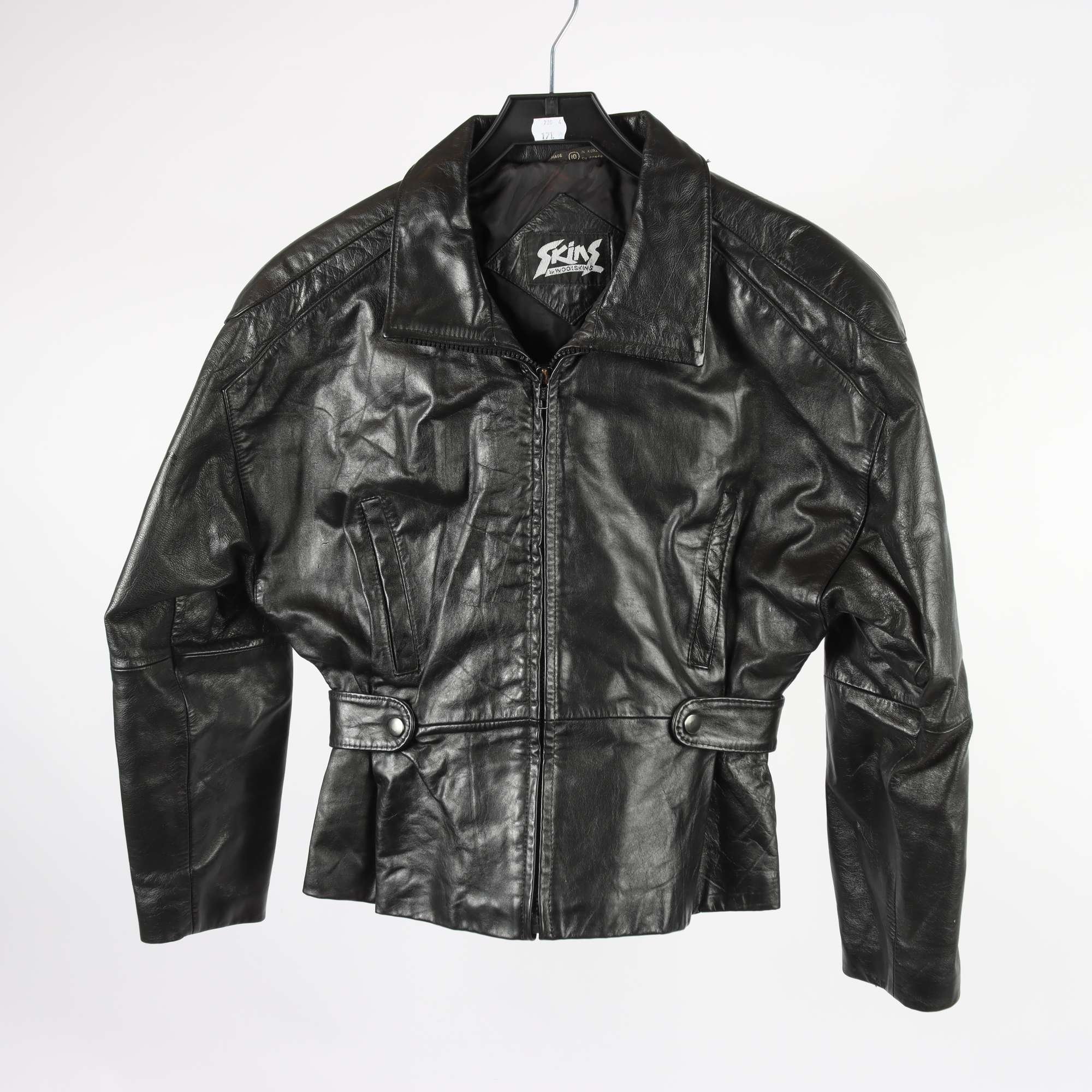 Skinnjacka, Skins by Woolskins, svart, stl. 10 (M)