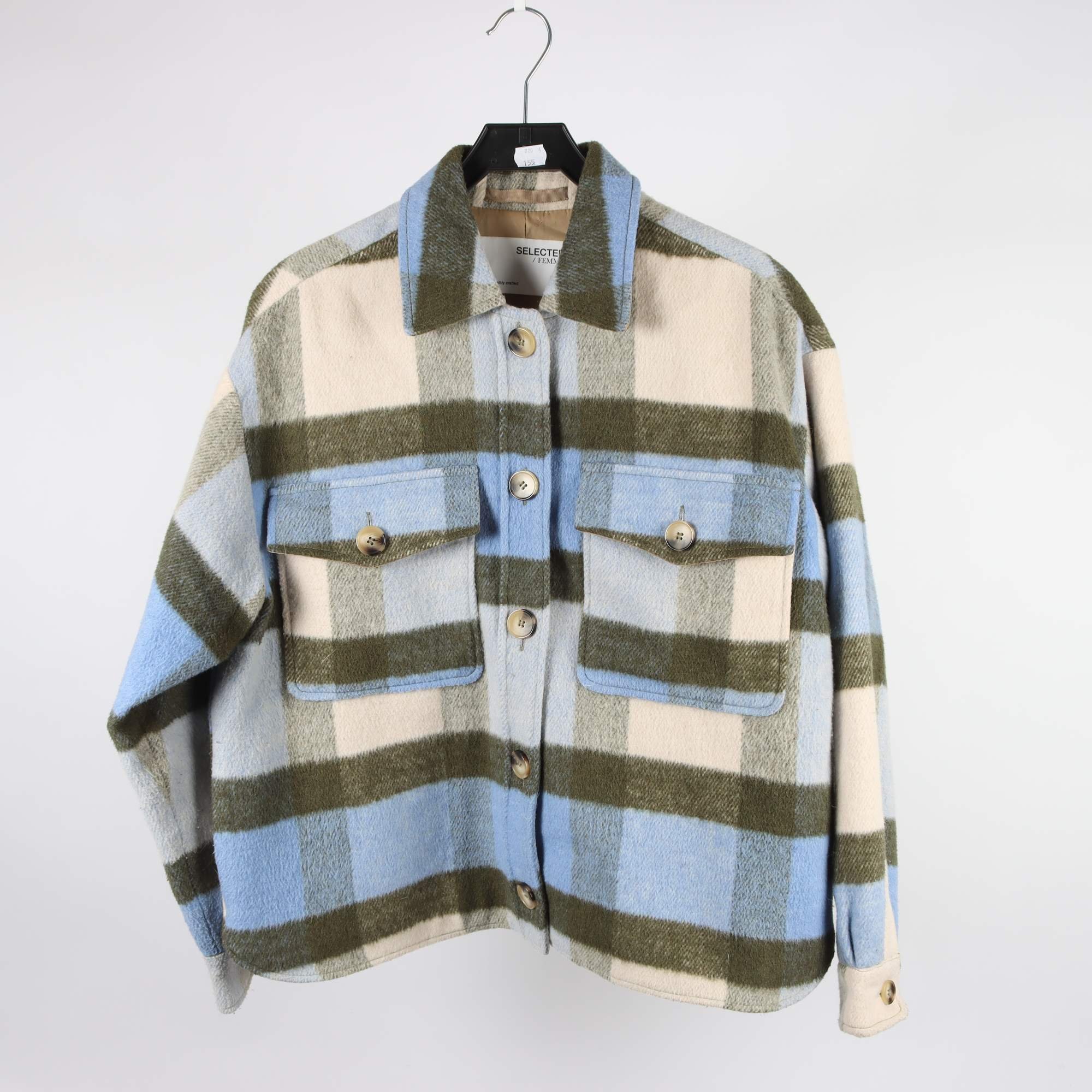 Överskjorta, Selected Femme, rutig, stl. 38