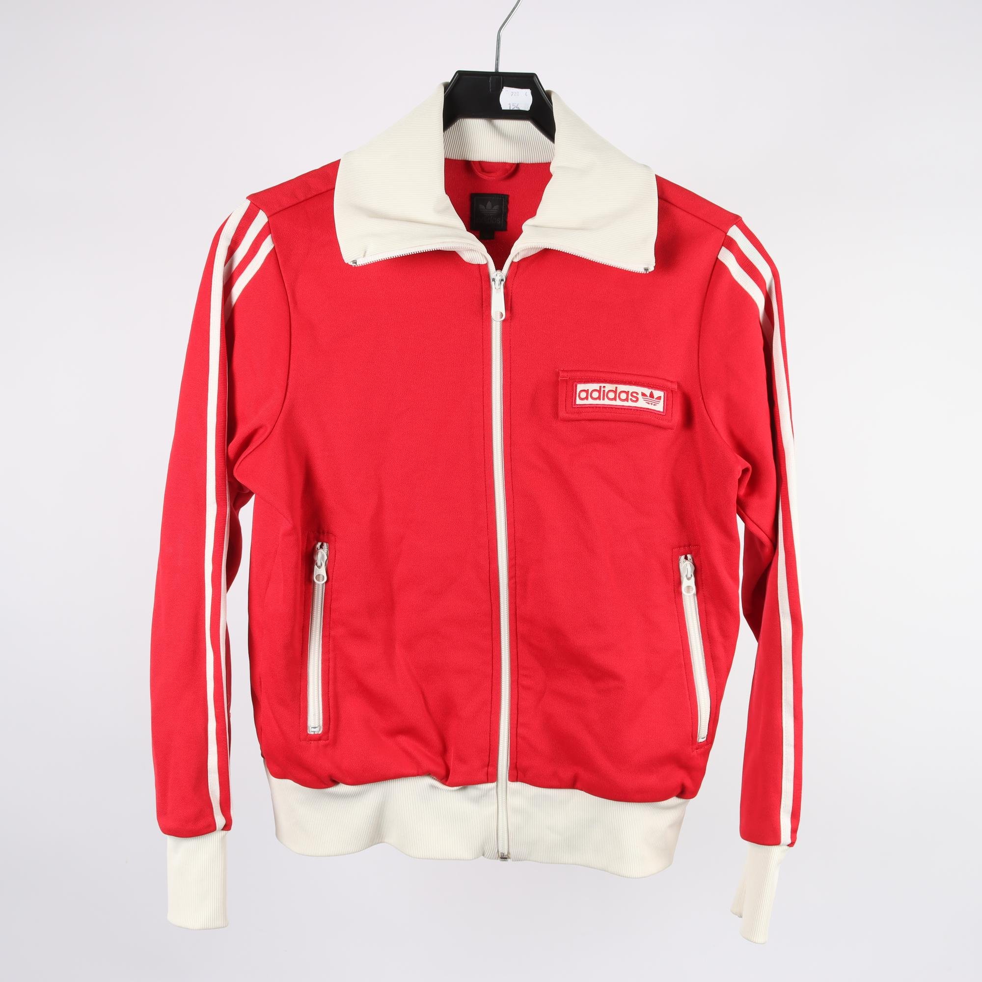 Sportjacka, Adidas, röd, stl. 42