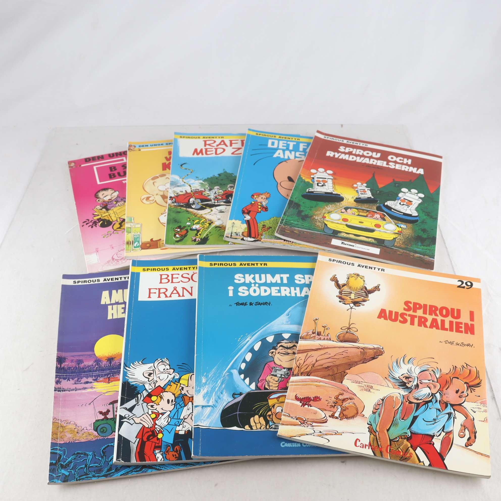 Spirous äventyr, paket med 9 album