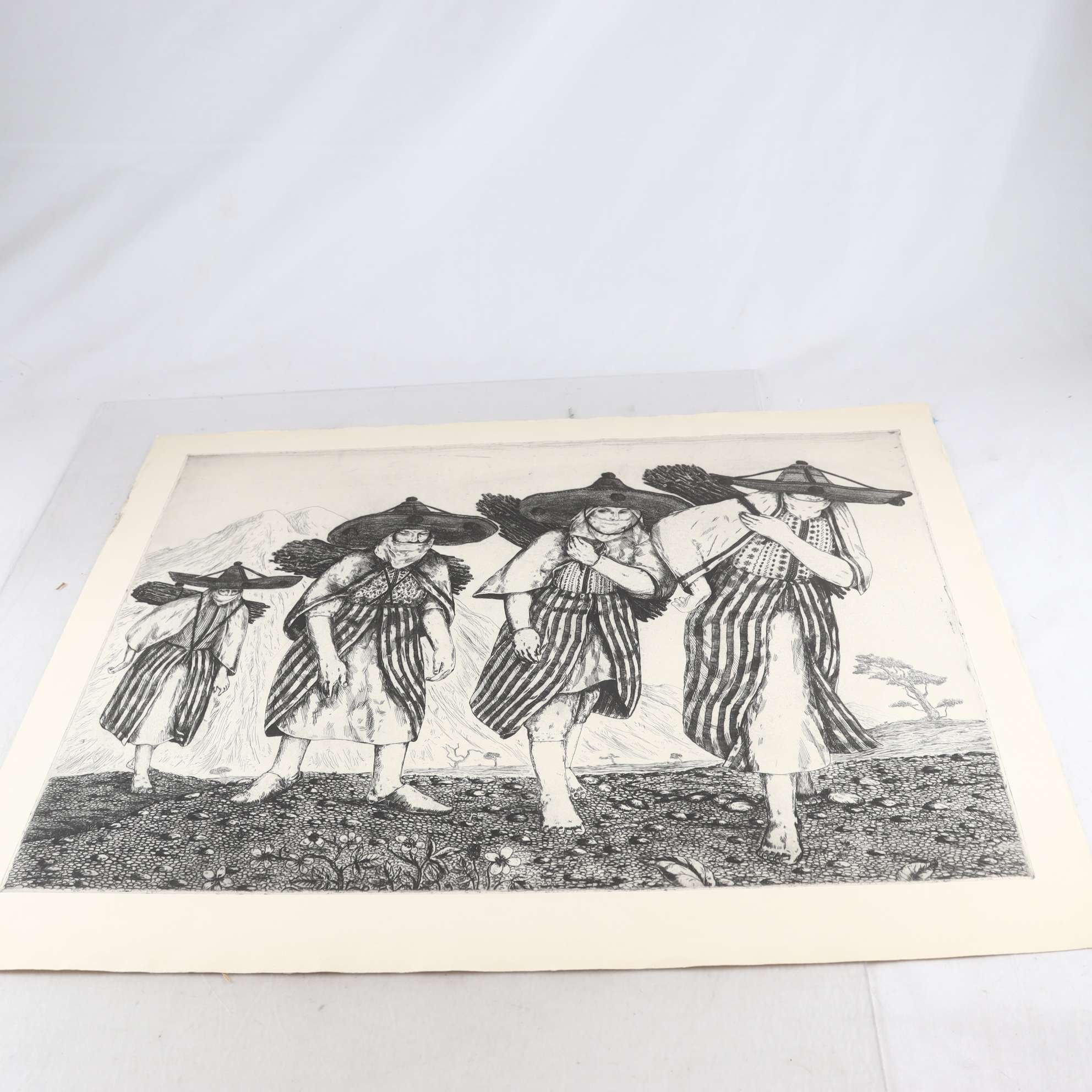 Etsning, oinramad, Göran Brunius, (1911-2005), osignerad. Endast avhämtning.