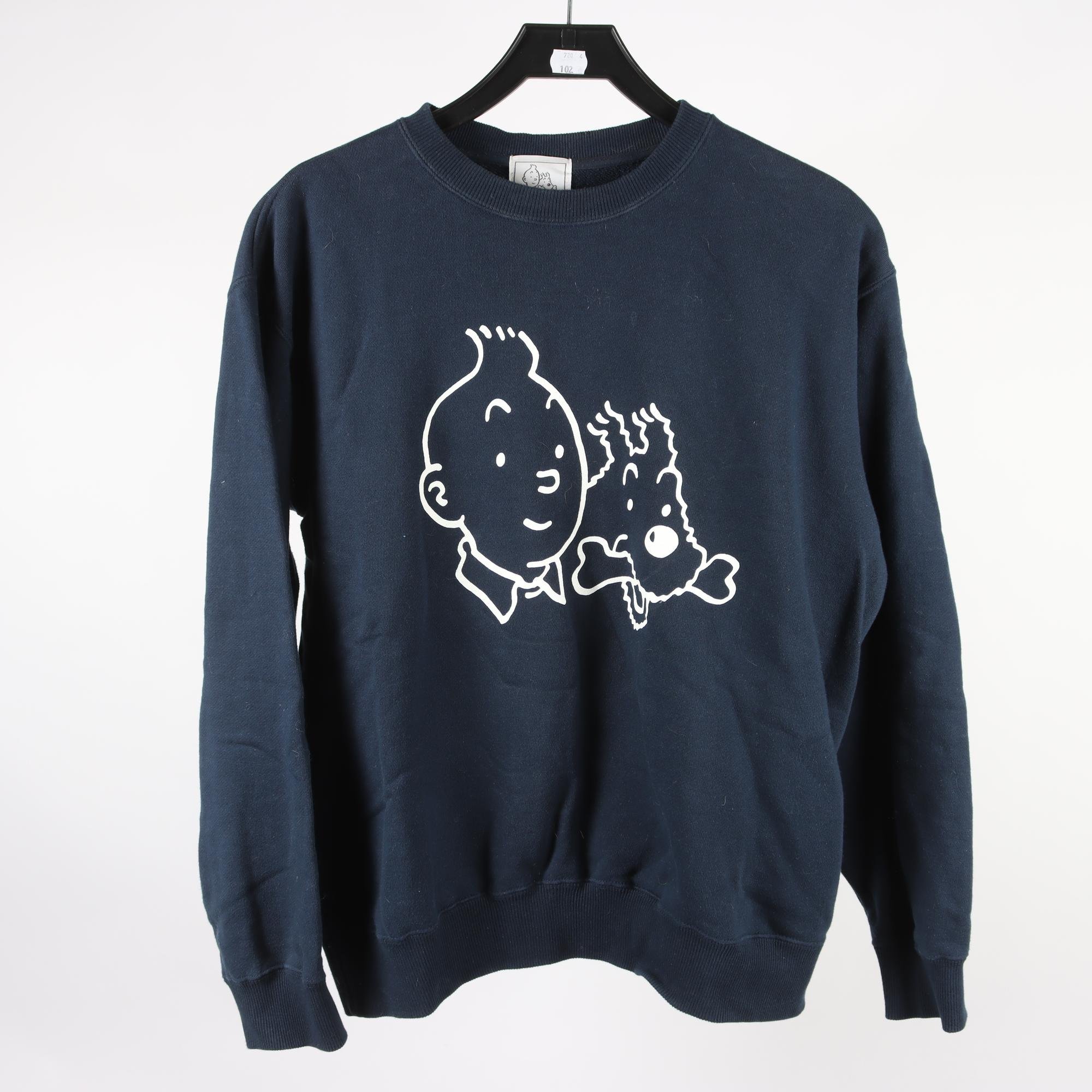 Tröja, Tintin, blå, stl. L