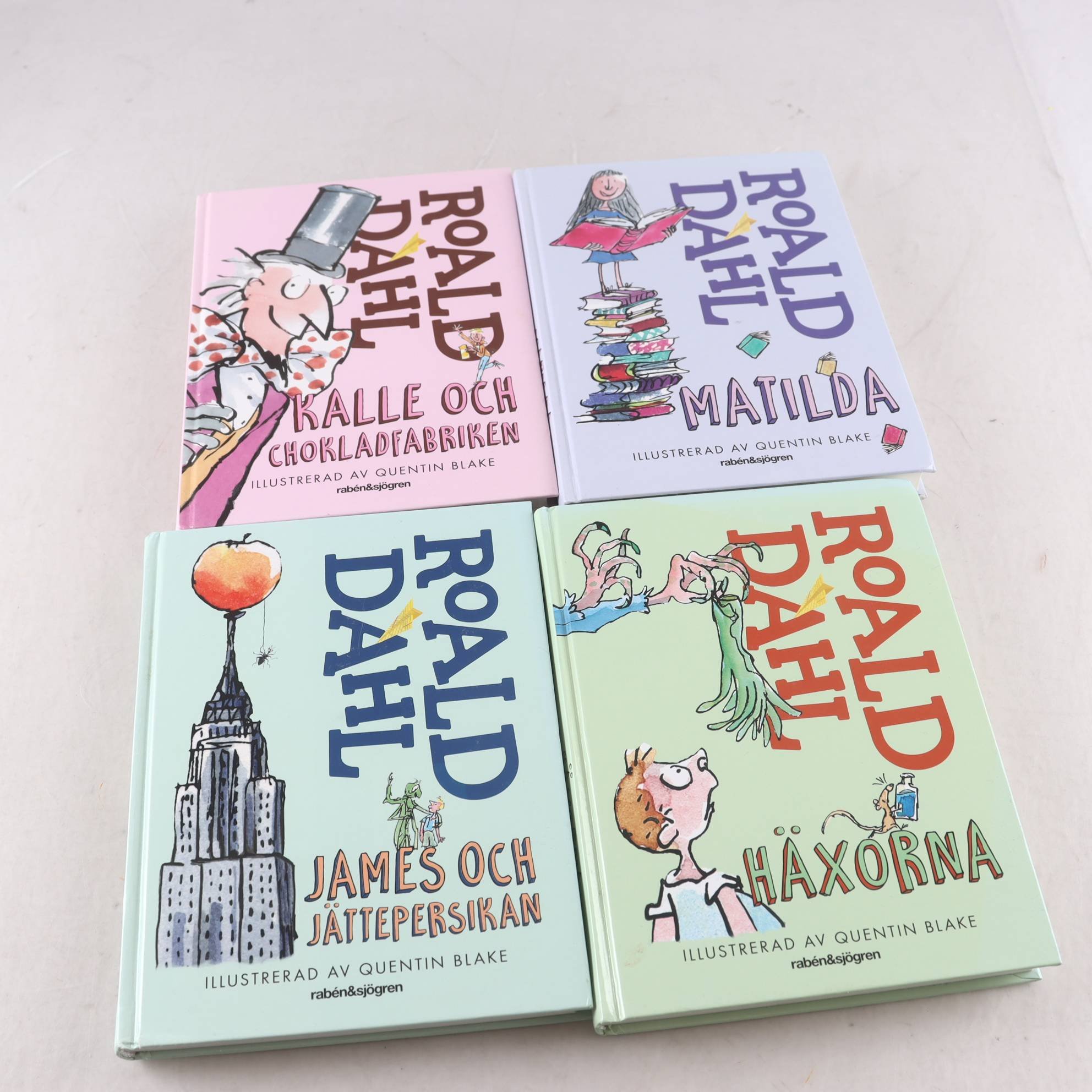 Roald Dahl, bokpaket med 4 volymer