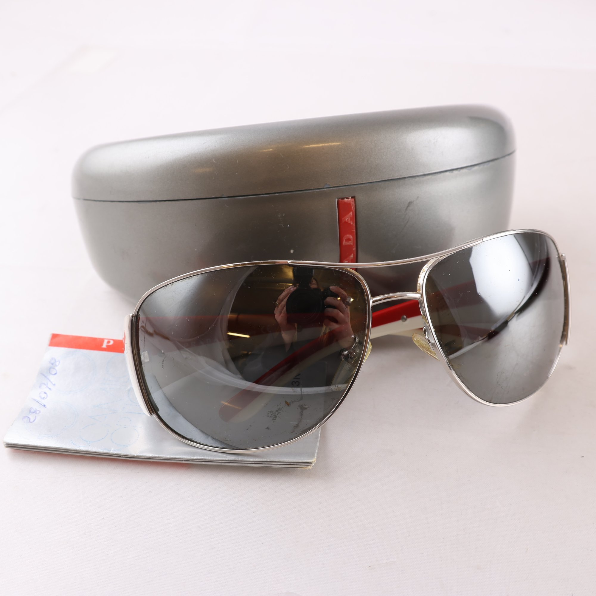 Solglasögon, acetat, metall, Prada Sport