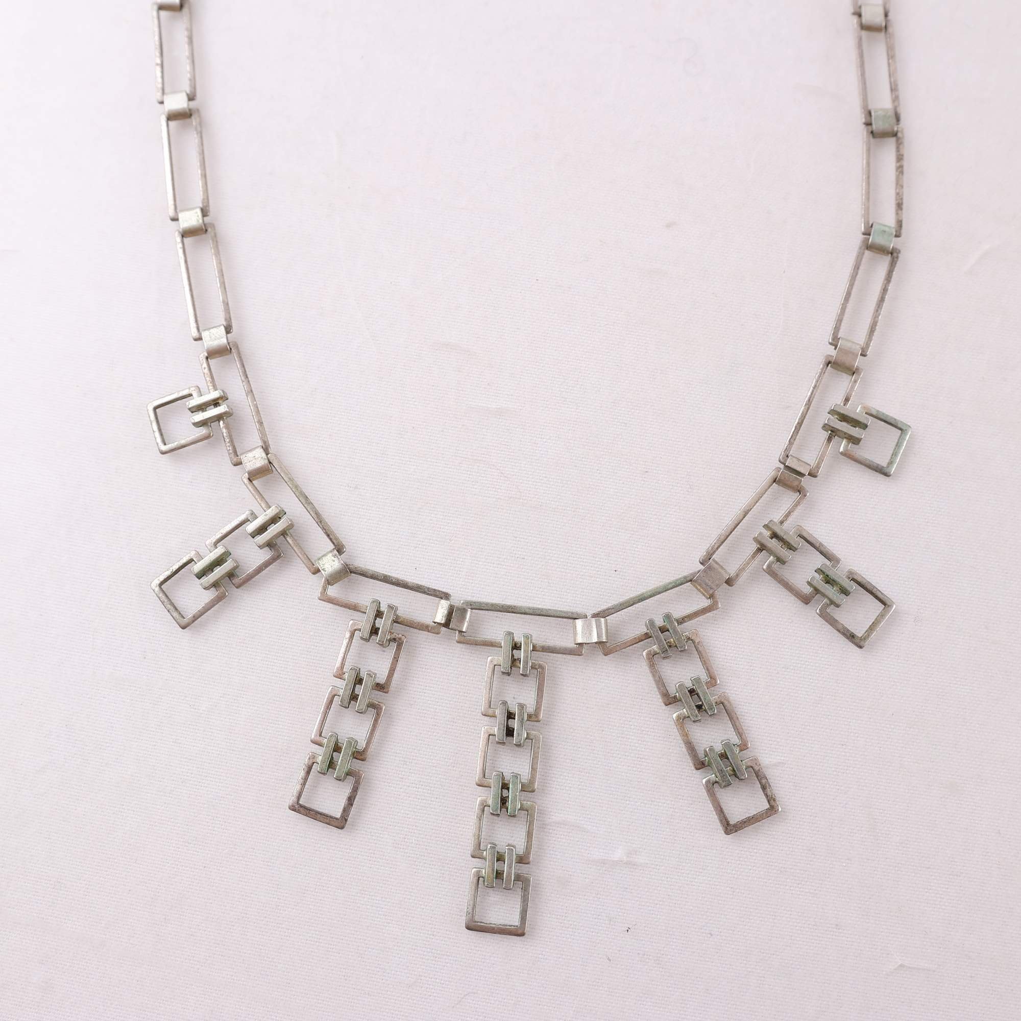 Halsband, collier, silver 835, vintage, vikt: 13g