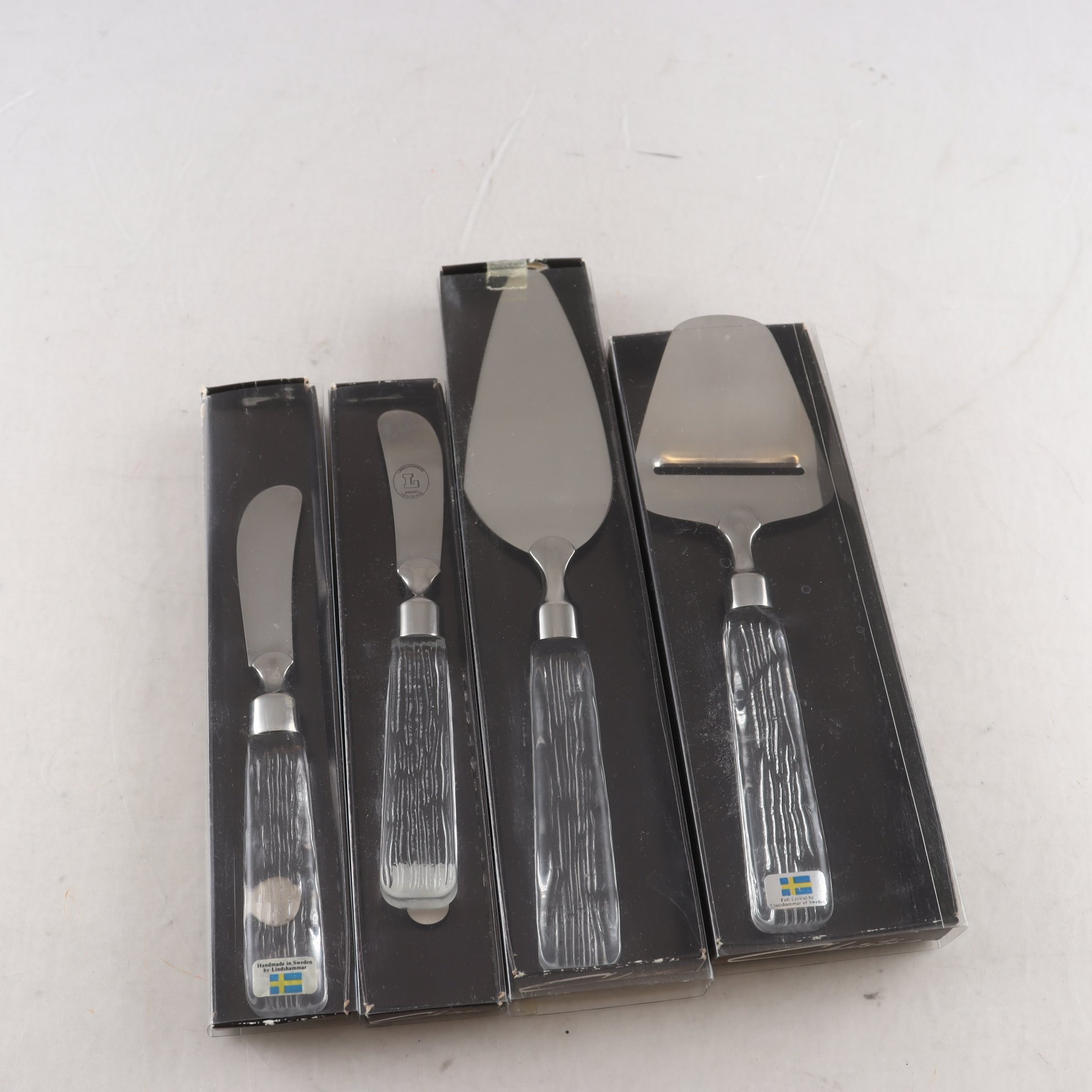 Bestick, Lindshammar, glas och rostfritt stål, Christer Sjögren