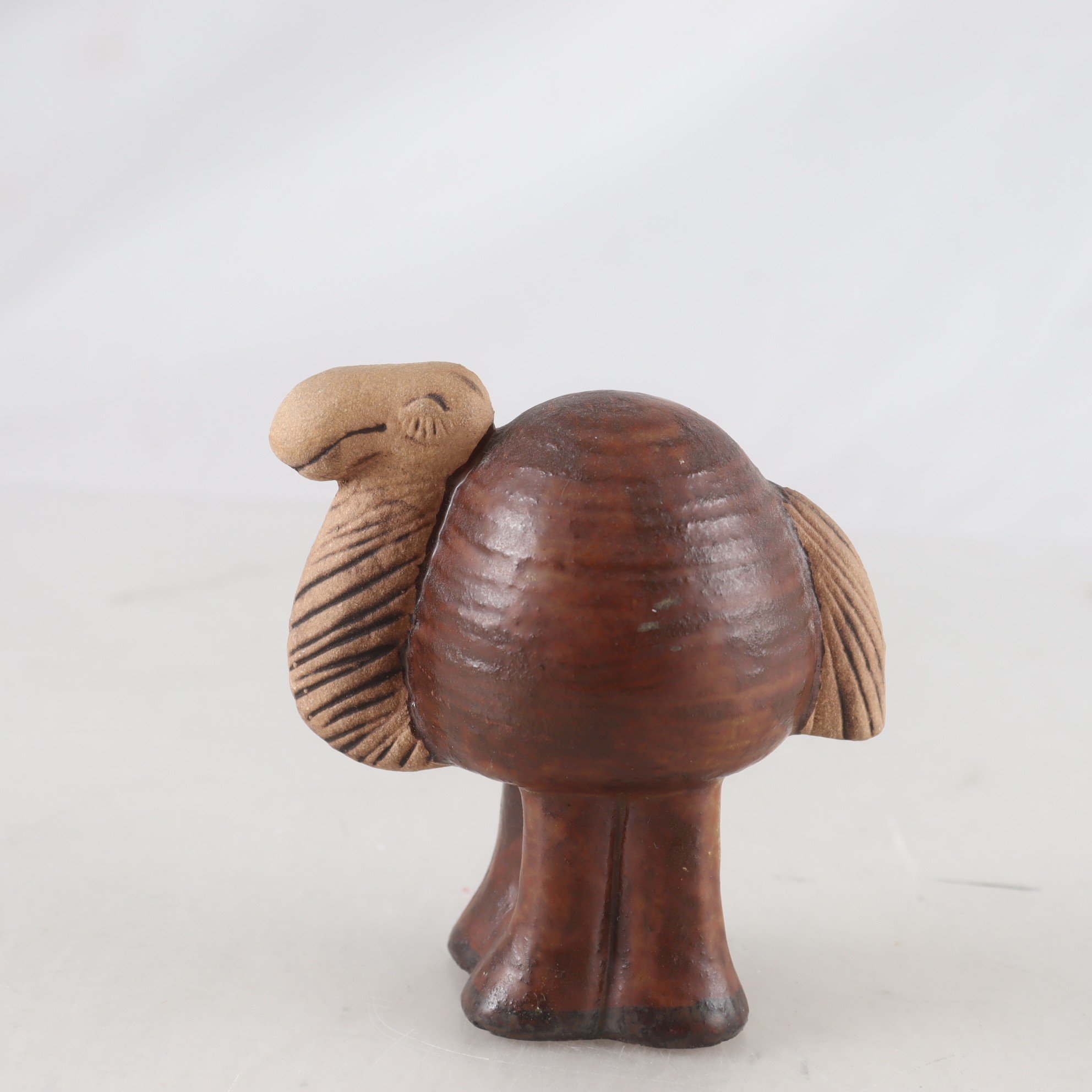 Figurin, stengods, Kamel, Lisa Larson, Gustavsberg