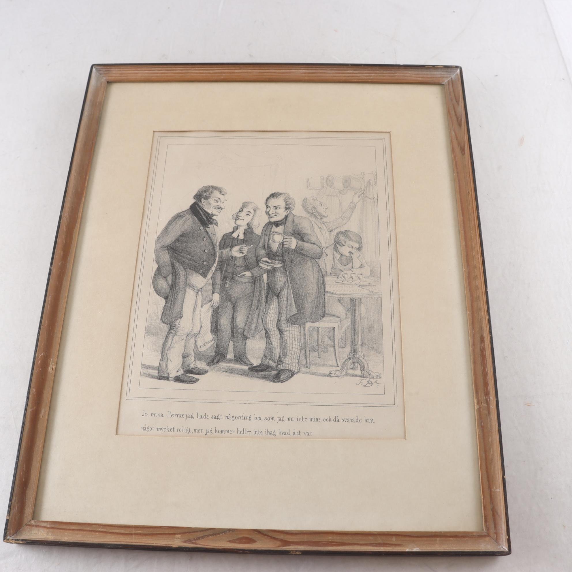 tryck, Fritz von Dardel, (1817-1901). Samfraktas ej.