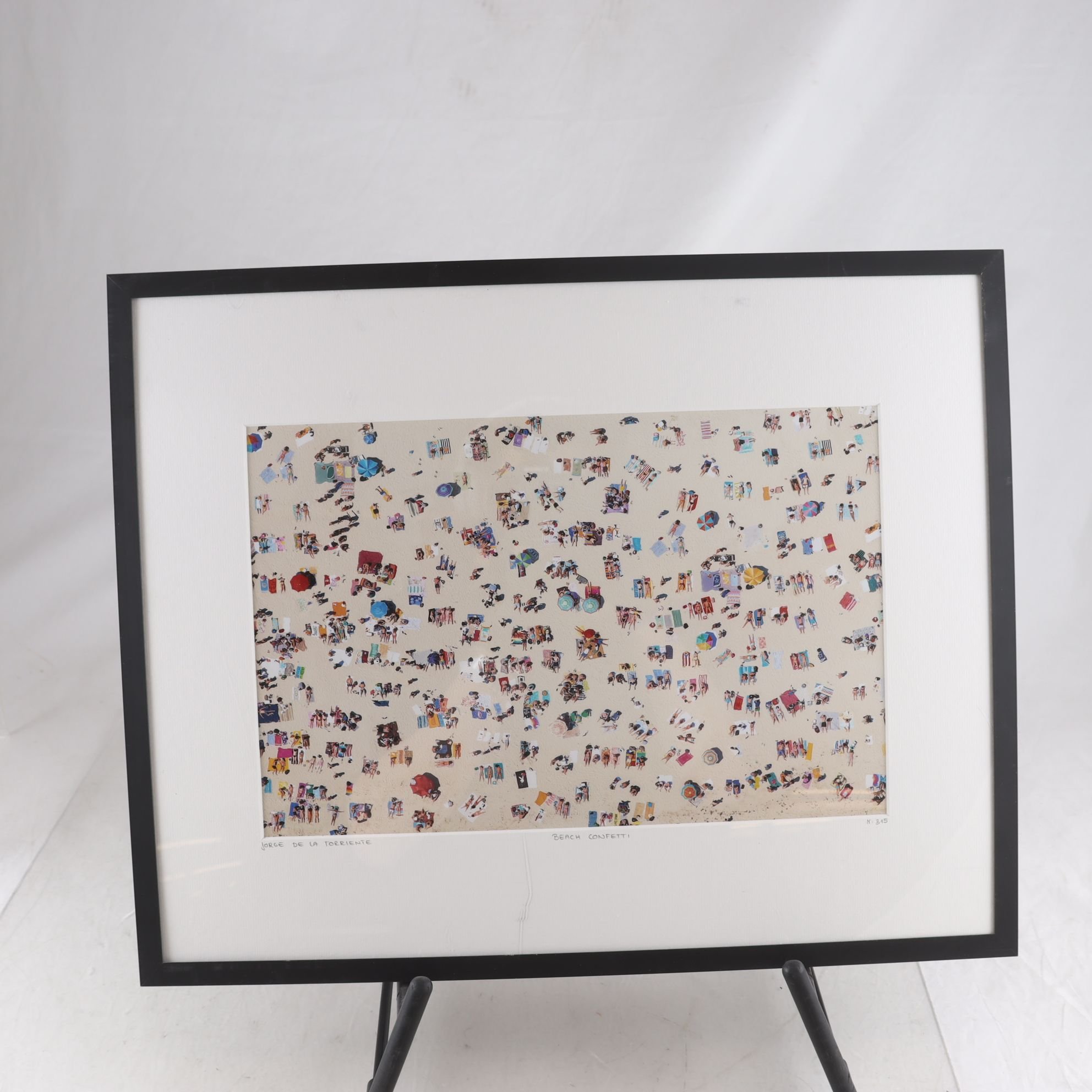 Beach Confetti, Jorge de la Torriente, sign, nr 315, USA. Samfraktas ej.