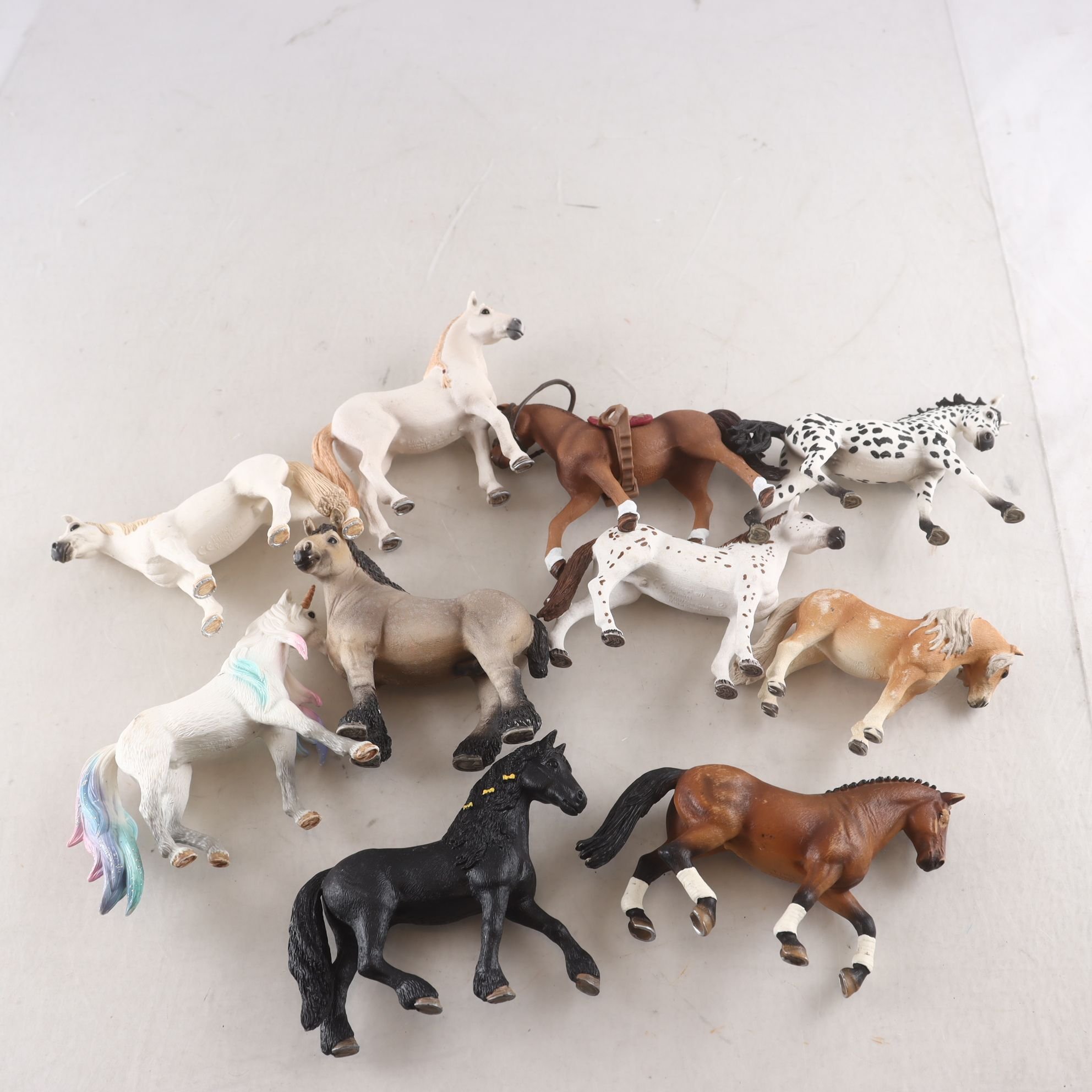 Hästar, Schleich, blandat.