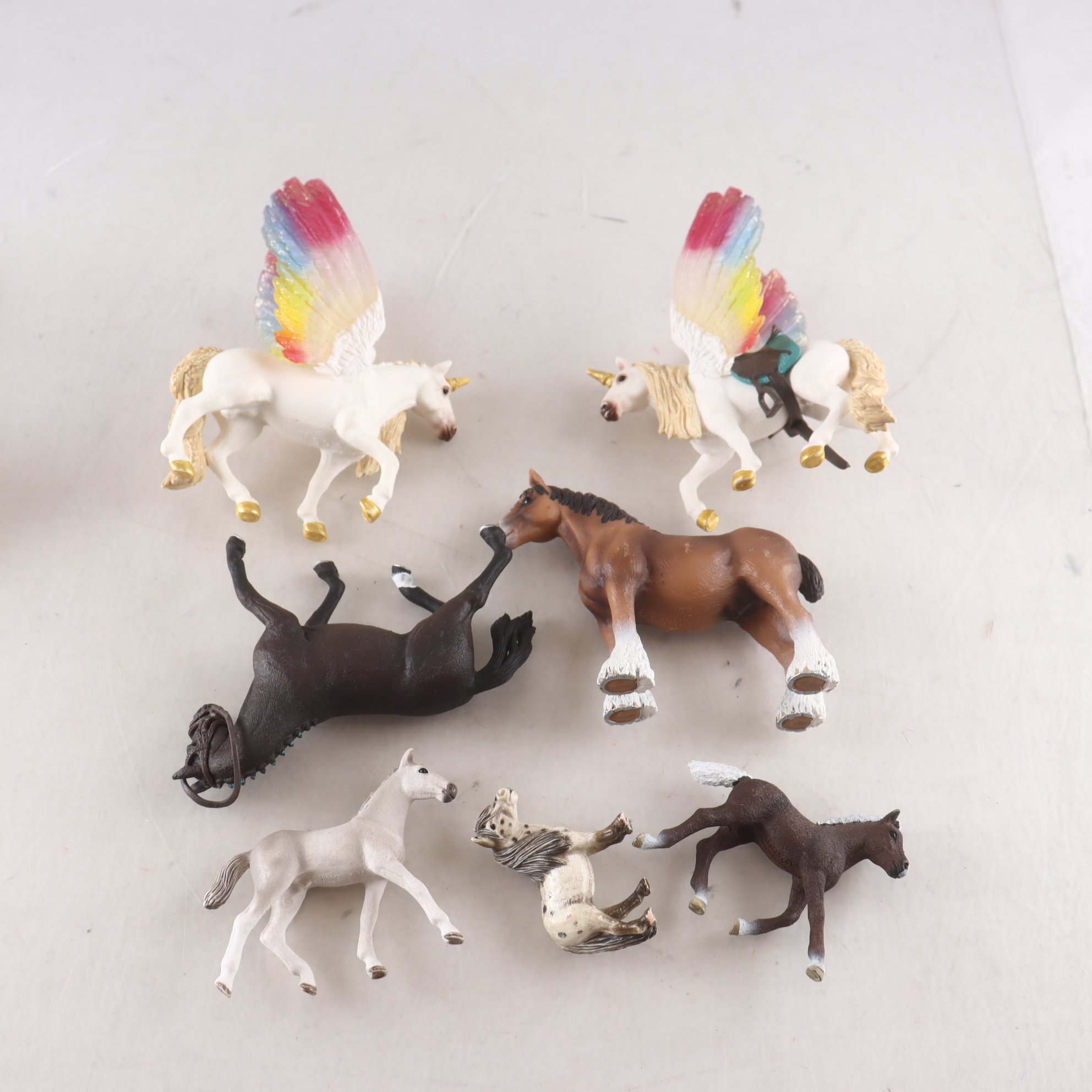 Hästar, Schleich, blandat.