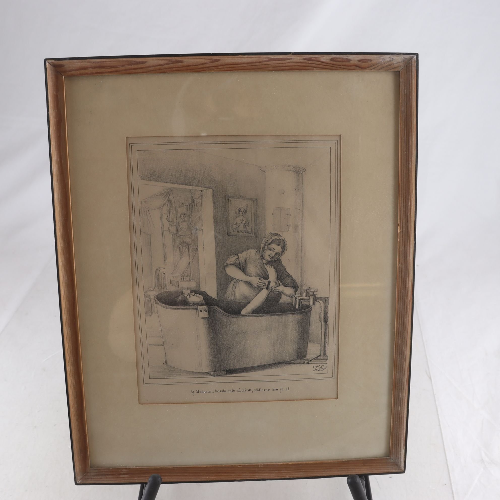 Tryck, Fritz von Dardel, (1817-1901). Samfraktas ej.