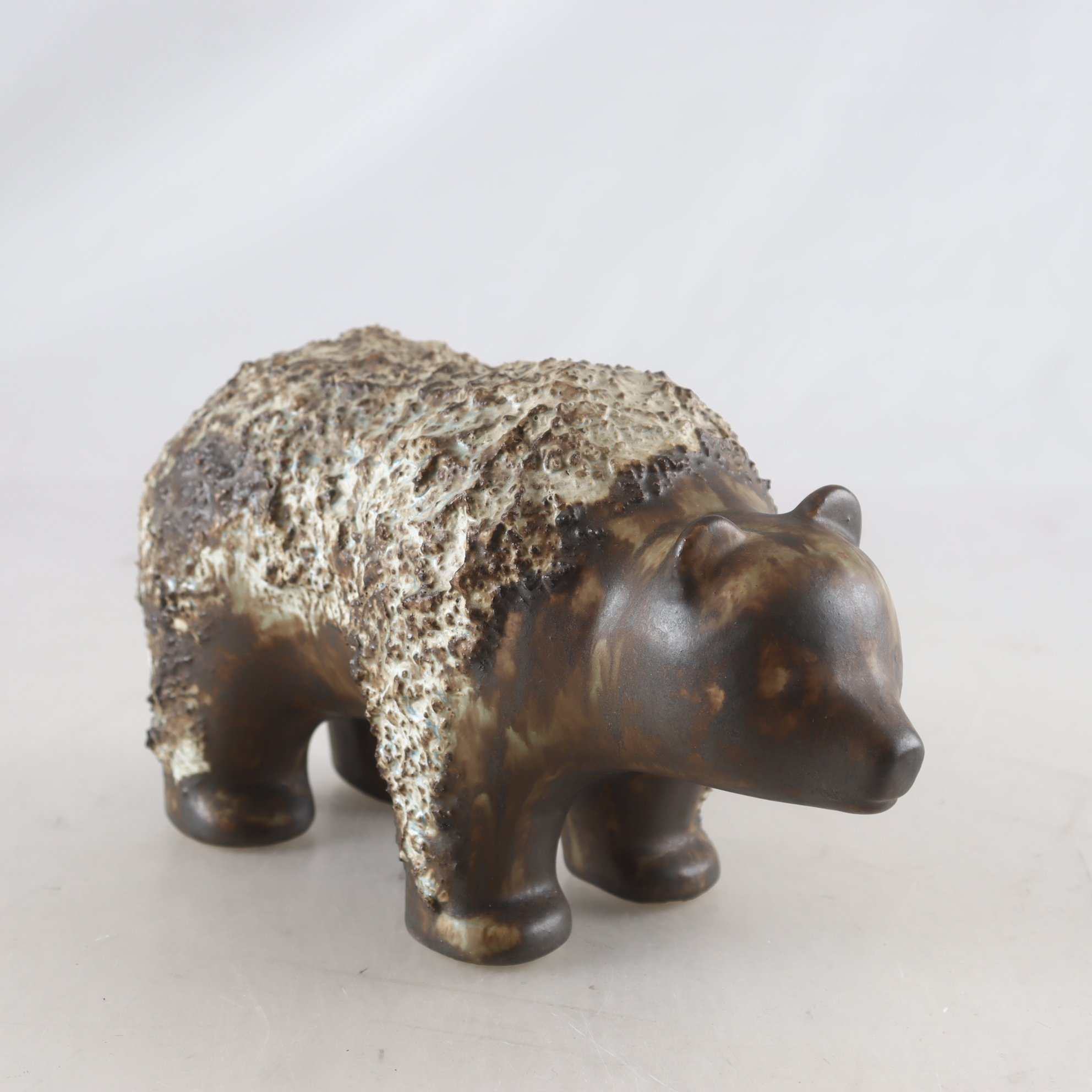 Figurin, stengods, Björn, Ego