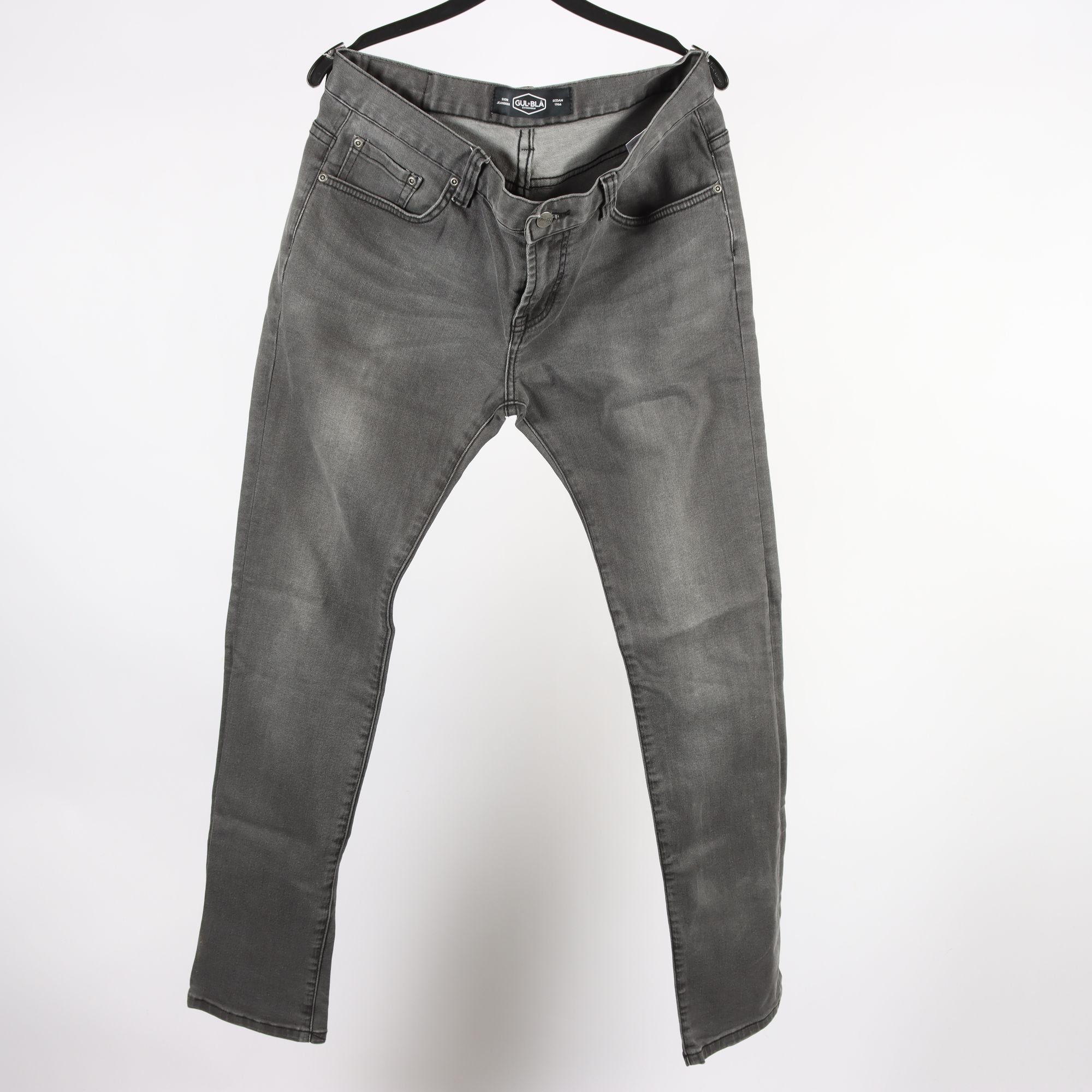 Jeans, Gul & Blå, grå, stl. W. 34″ L: 34″