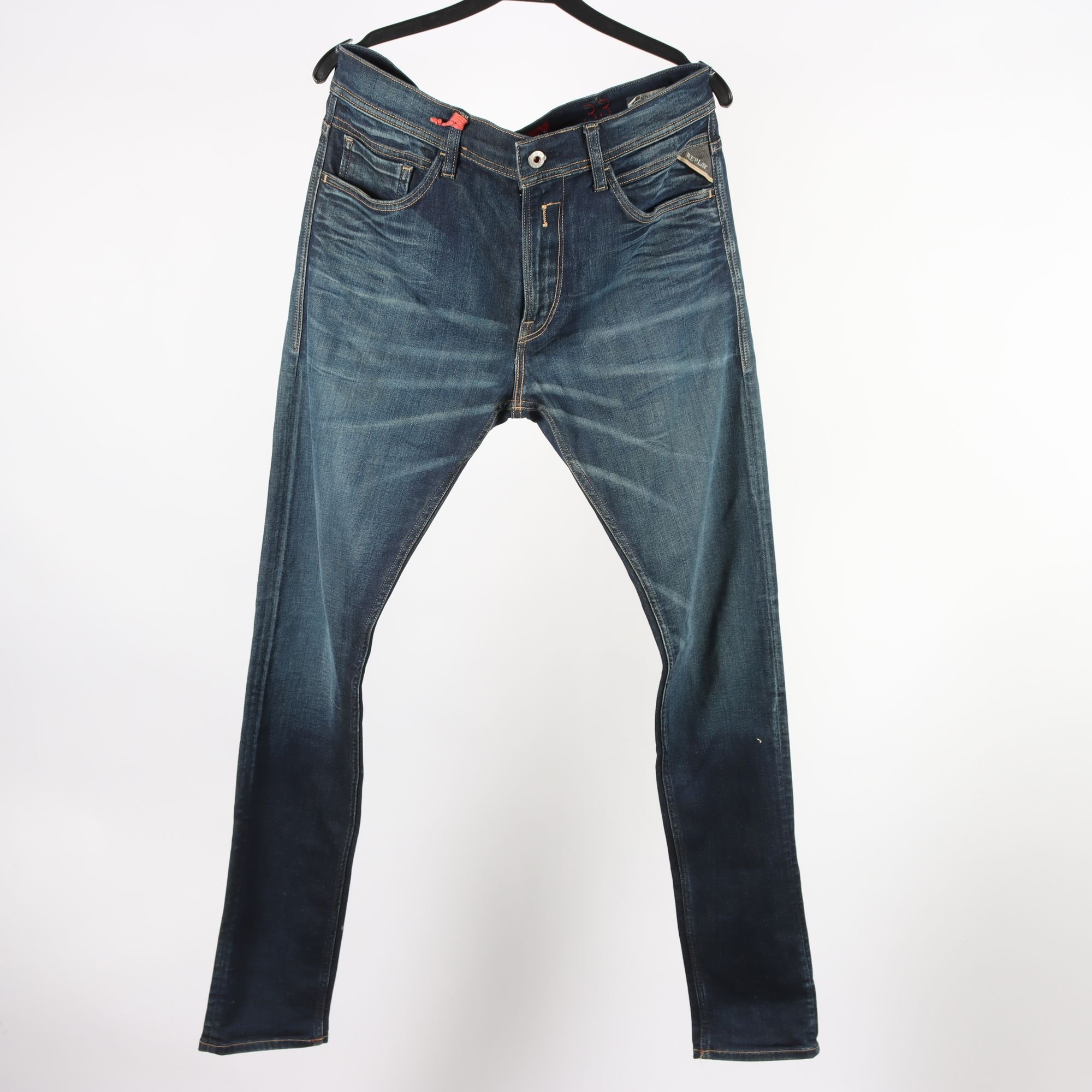 Jeans, Replay, blå, stl. W: 33″ L: 34″